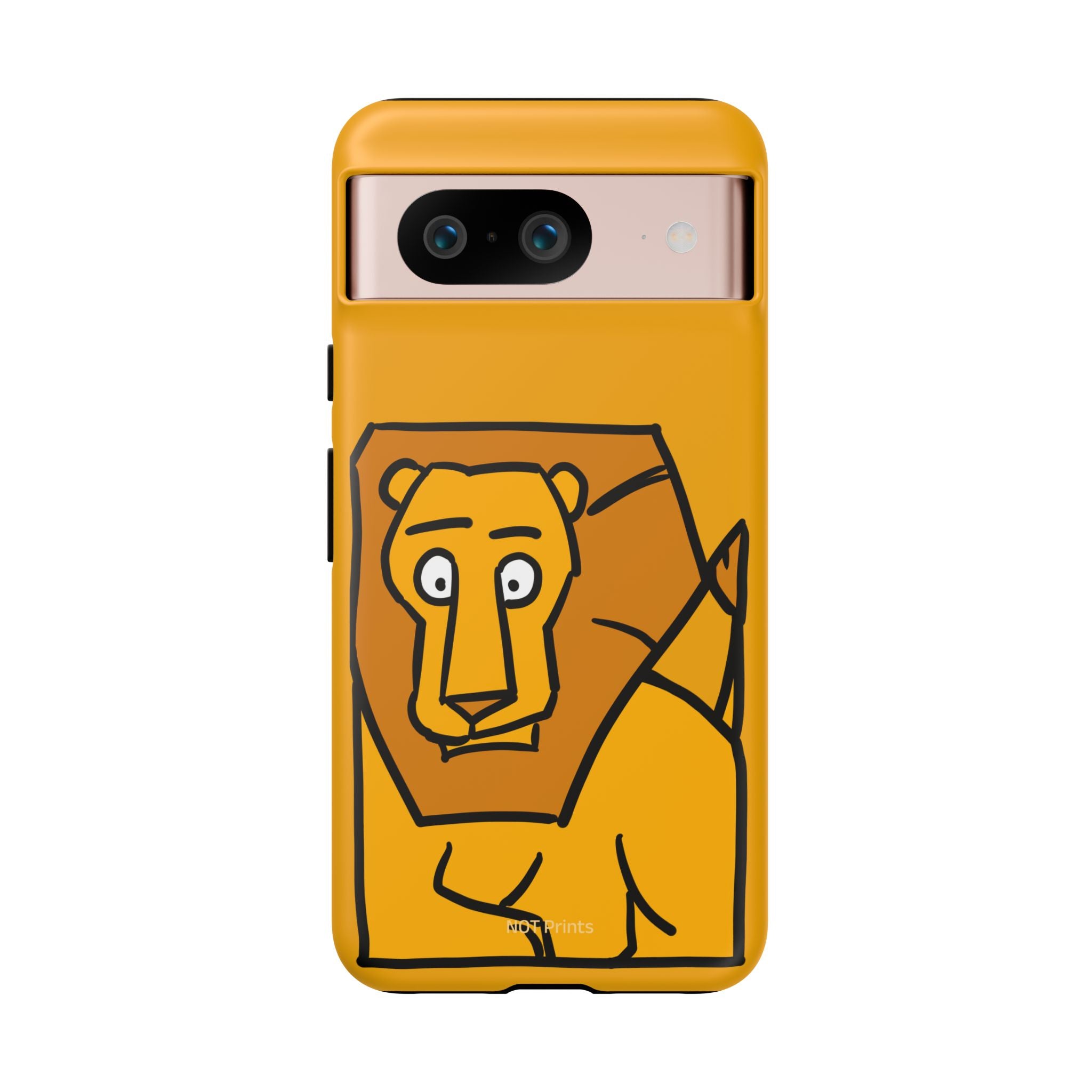 Lion Sketch Phone Case — Cute Minimalist Cartoon Lion Protective Cover
