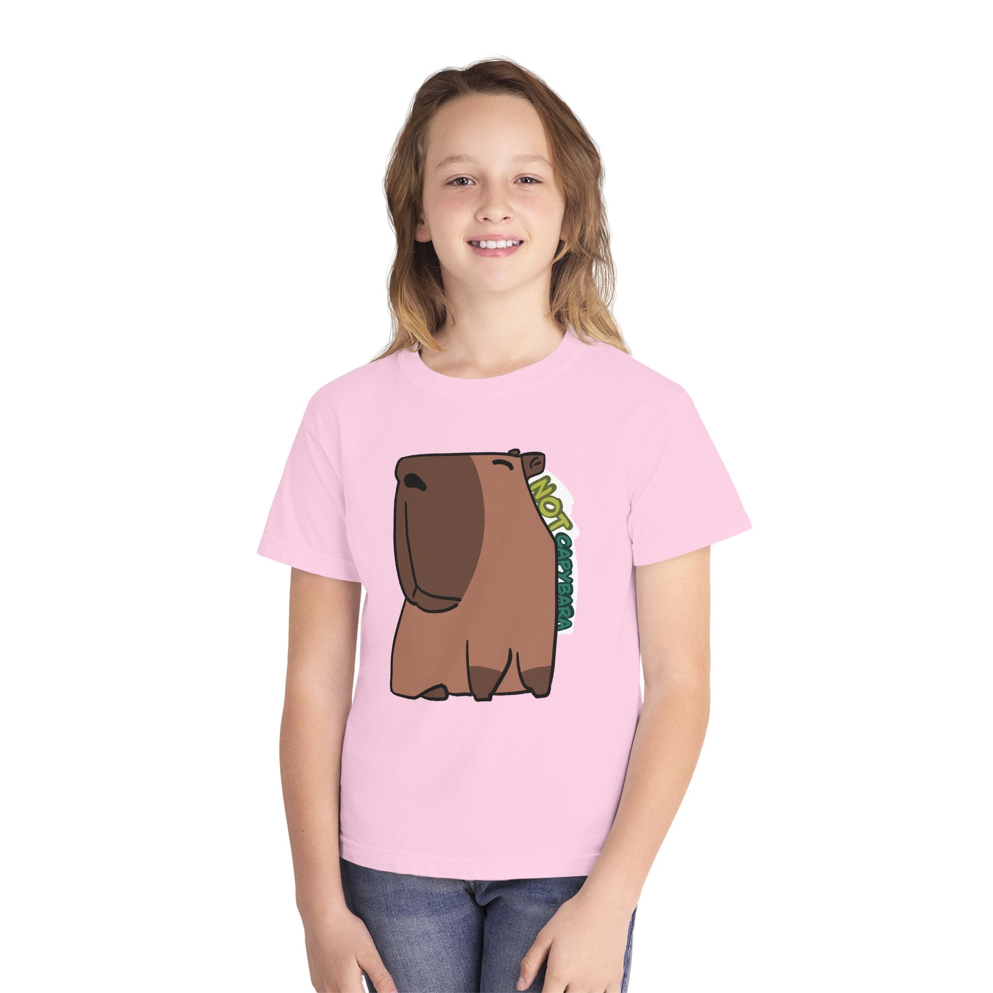T-shirt graphique enfant Capybara – Adorable T-shirt enfant « Pas un capybara »
