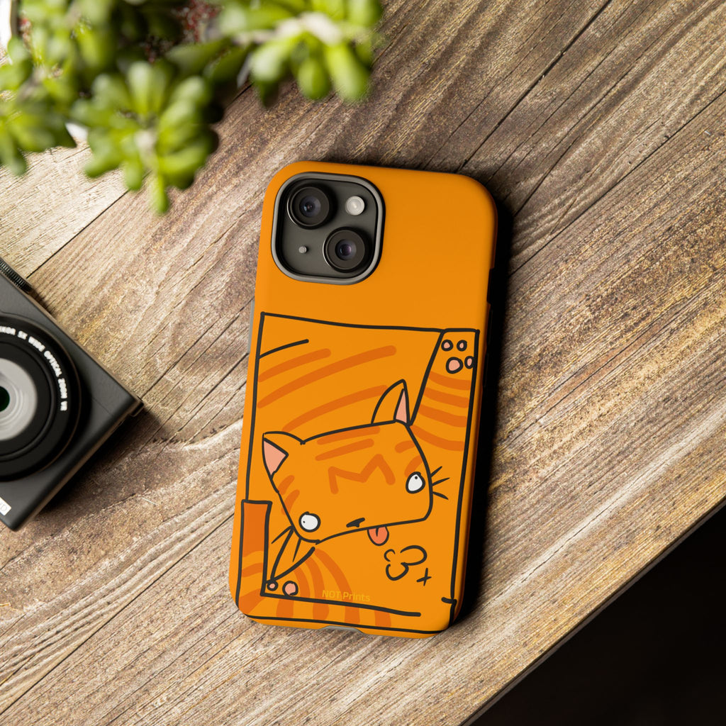 Cute Orange Cat Phone Case - Tough Cases Protective iPhone Cover
