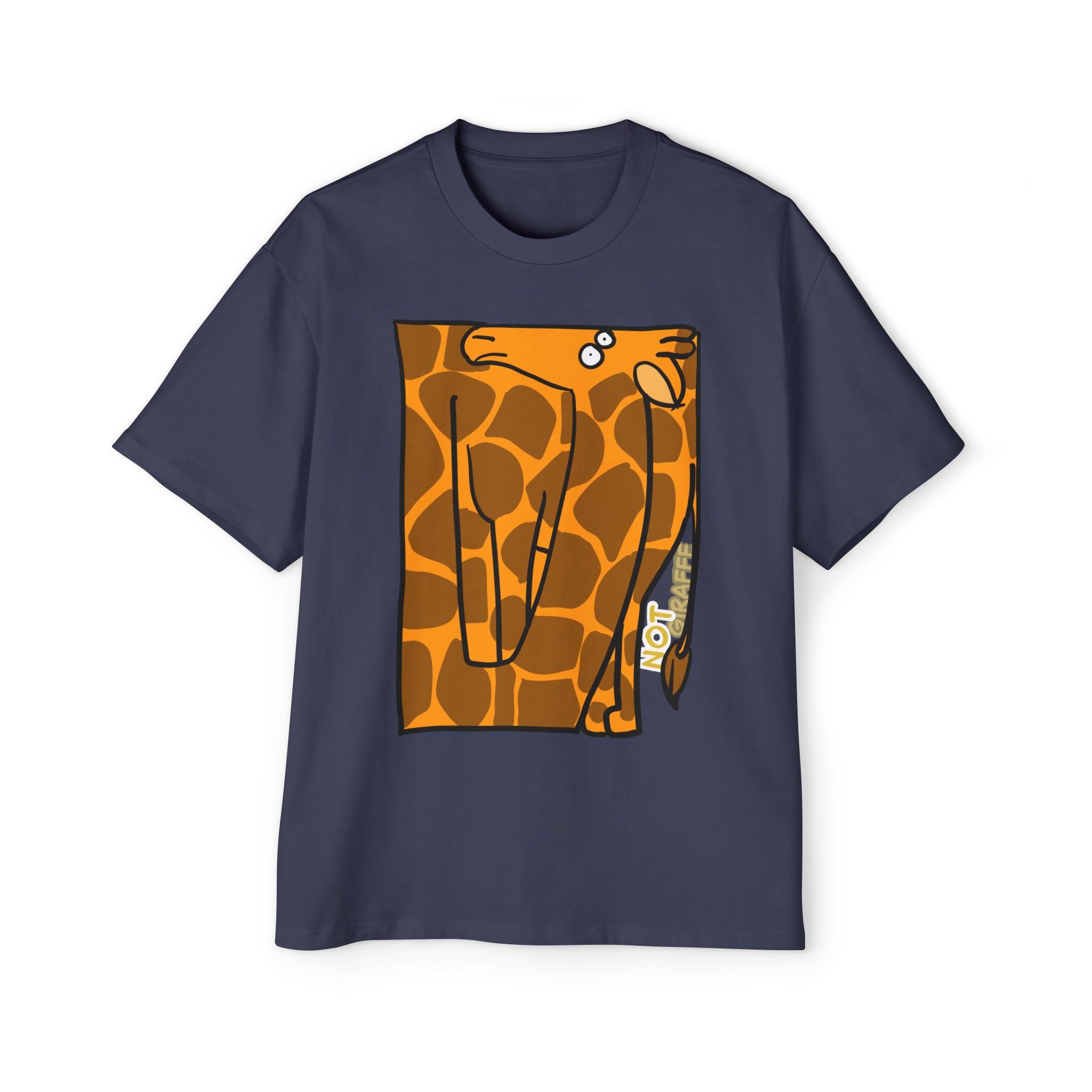 Giraffe Graphic Tee — Playful "NOT GIRAFFE" Men’s T-Shirt