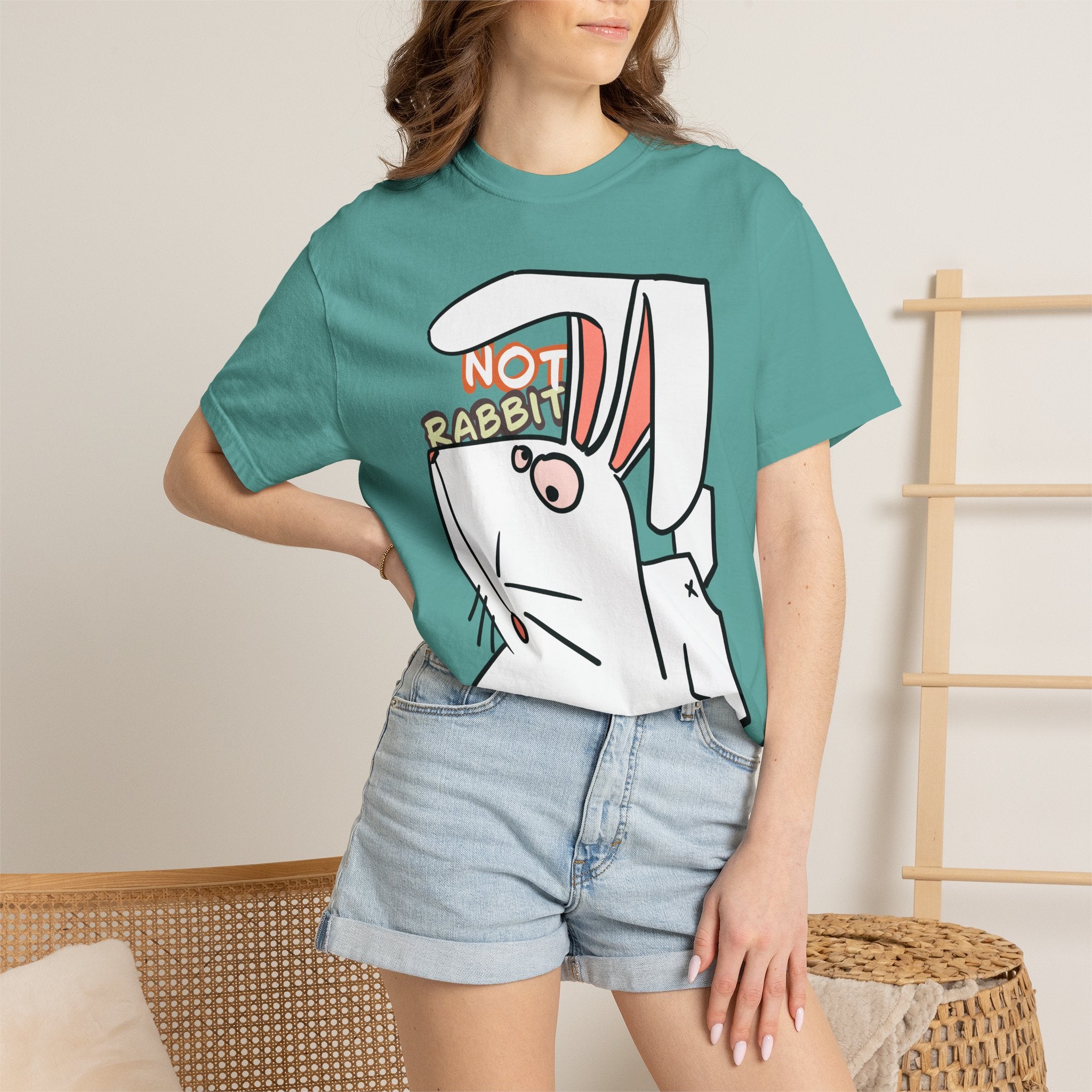 Rabbit T-Shirt | Cute Cartoon "Not Rabbit" | Unisex T-shirt
