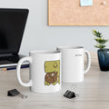 Cute Turtle Ceramic Mug | Turtle Illustration Coffee Mug (11oz)
