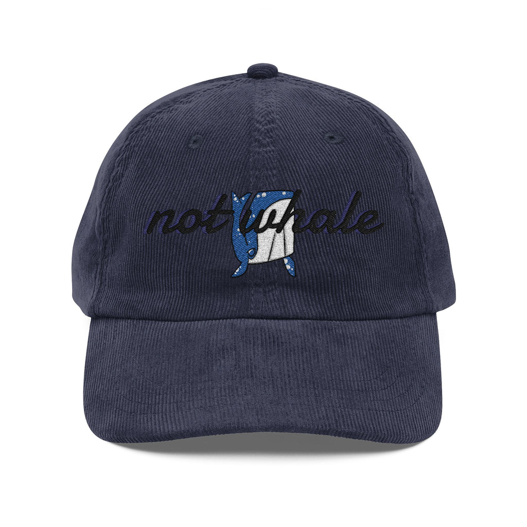 Vintage Corduroy Cap (Embroidery)| Cut 'Not Whale' Cap