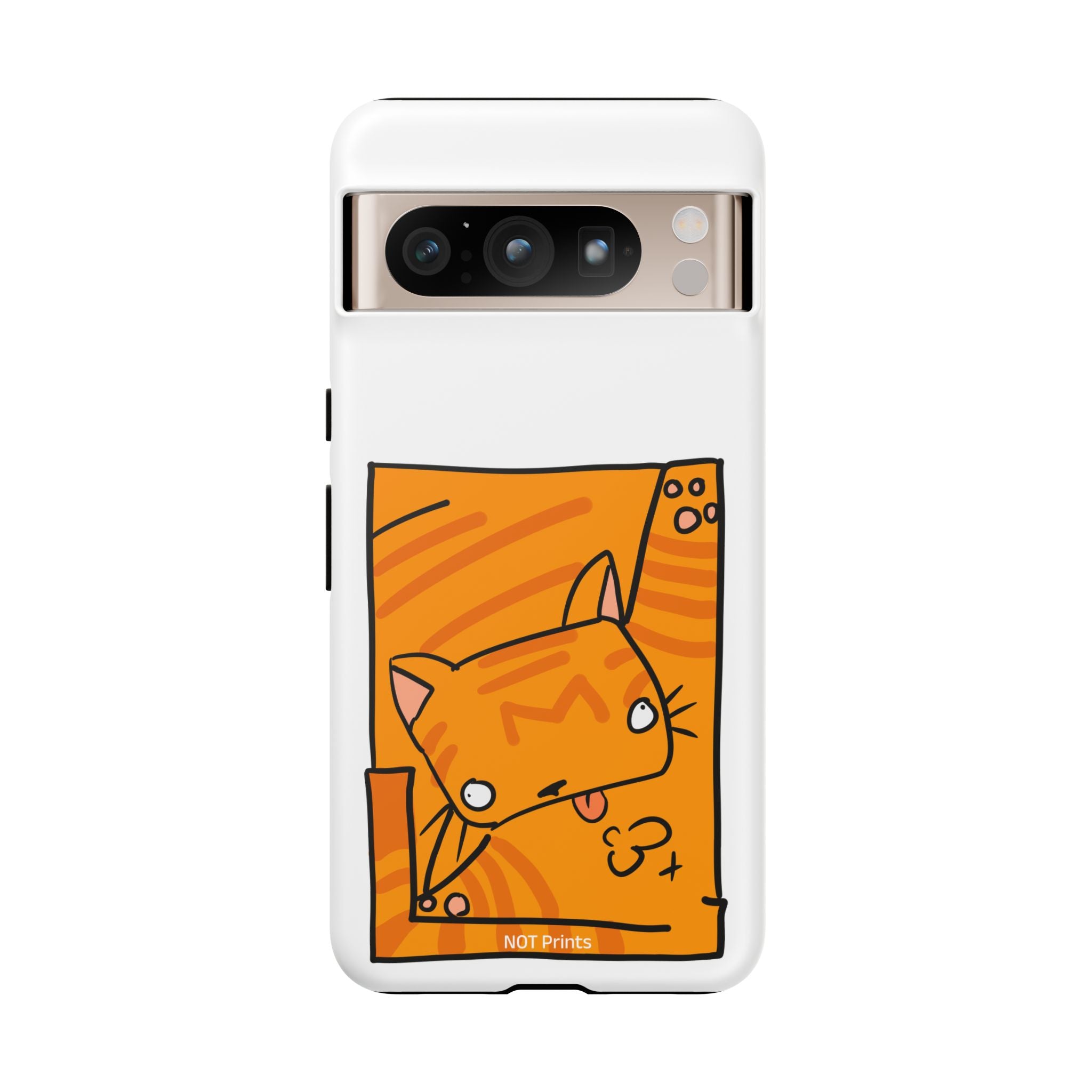 Cute Orange Cat Phone Case - Tough Cases Protective Phone Cover