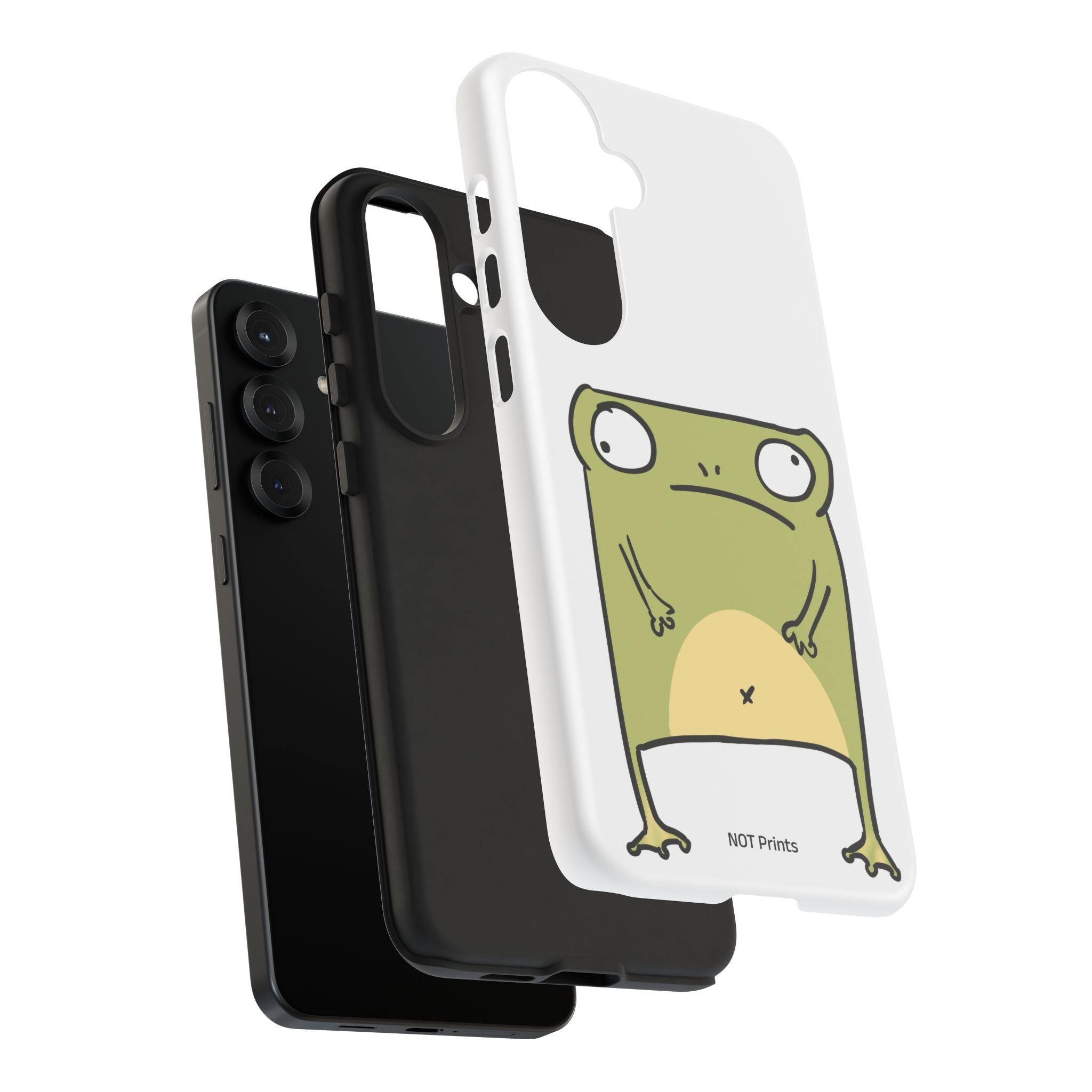 Funny Frog Tough Phone Case — Cute Stubborn Frog Protective iPhone Case
