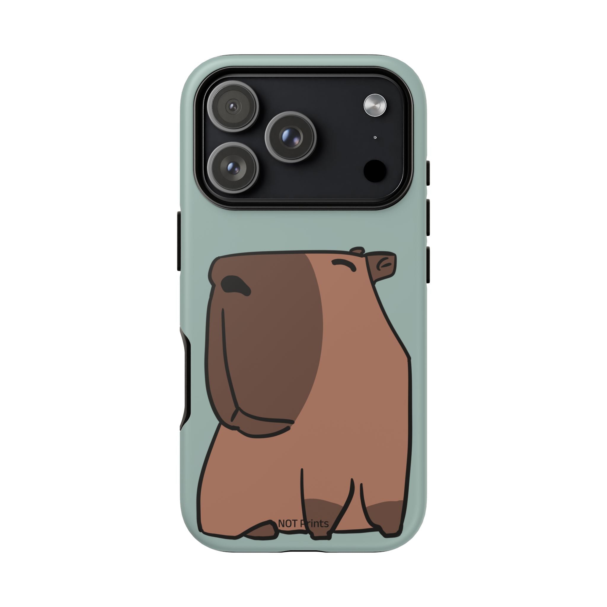 Coque de téléphone mignon ours - Coque de protection iPhone ours brun dessin animé minimaliste