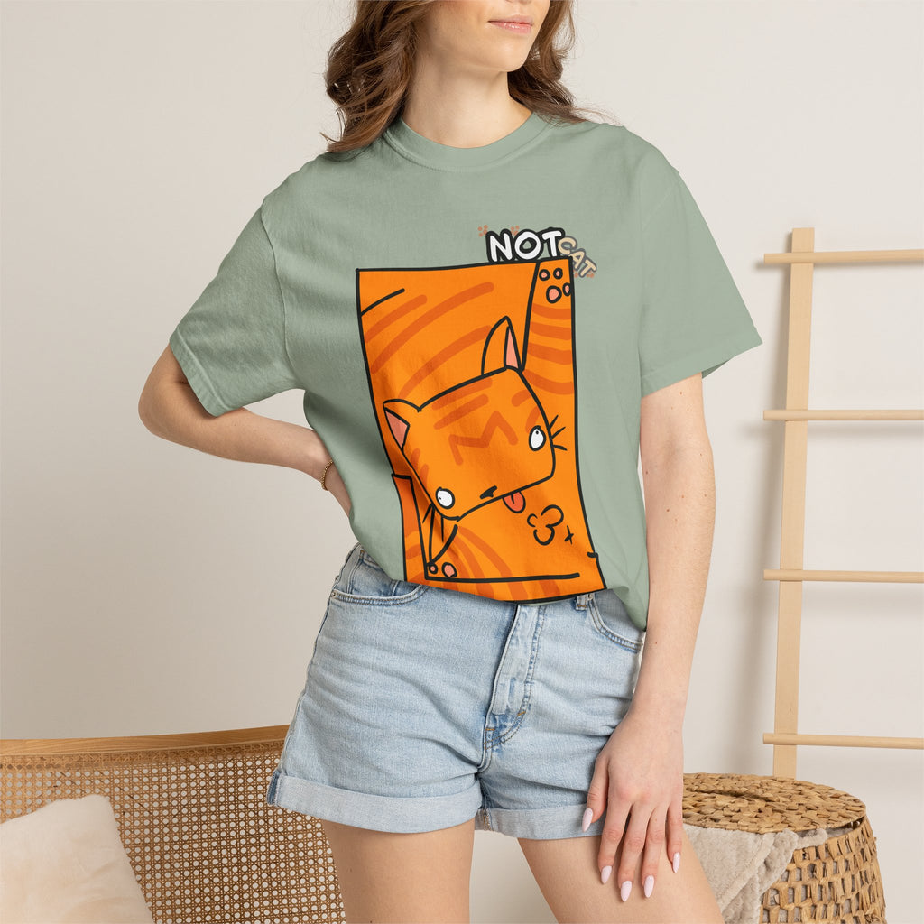 Orange Cat T-Shirt | Cute Cartoon "Not Cat" Unisex T-shirt