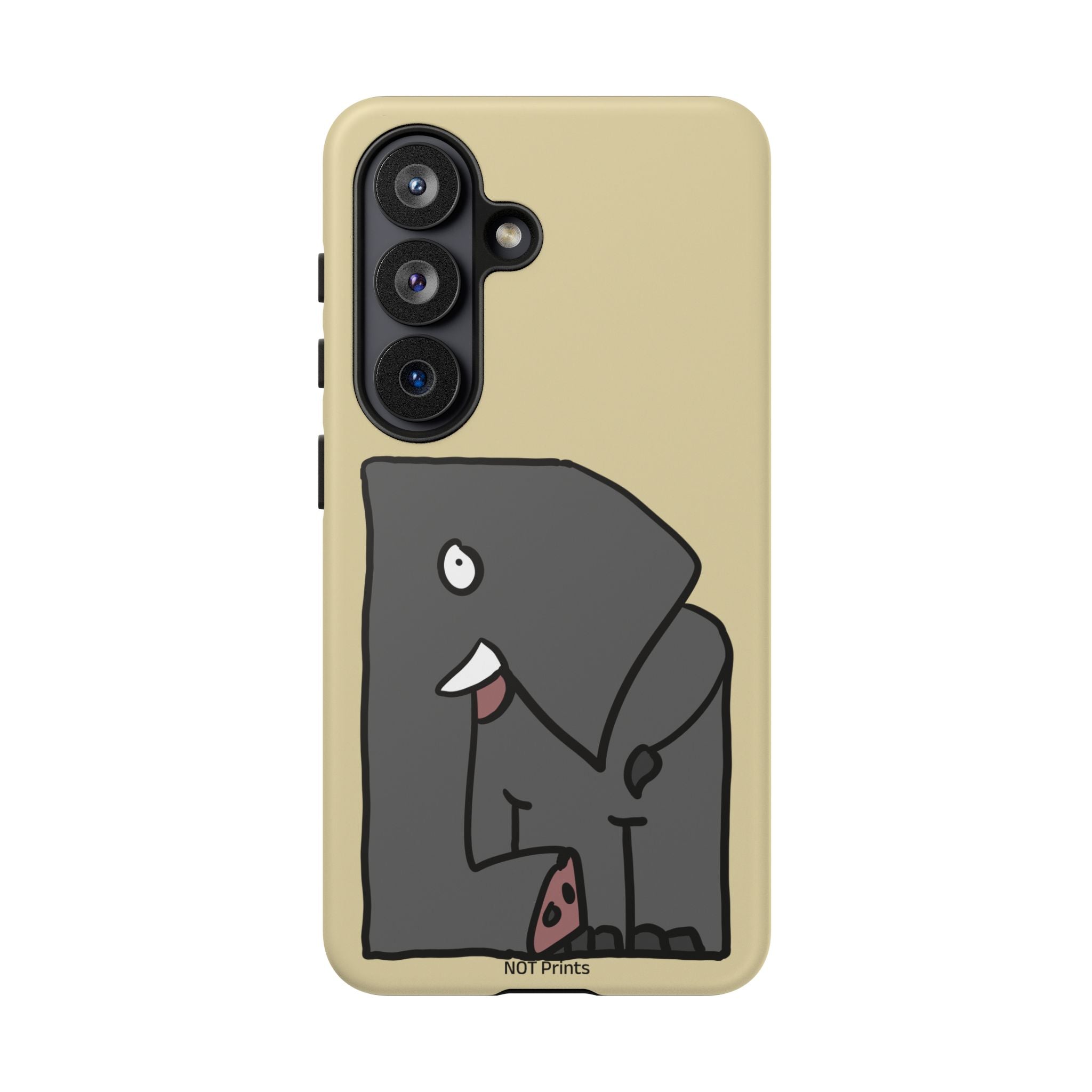Coque de téléphone mignon éléphant de dessin animé — Coque de protection iPhone ludique et résistante