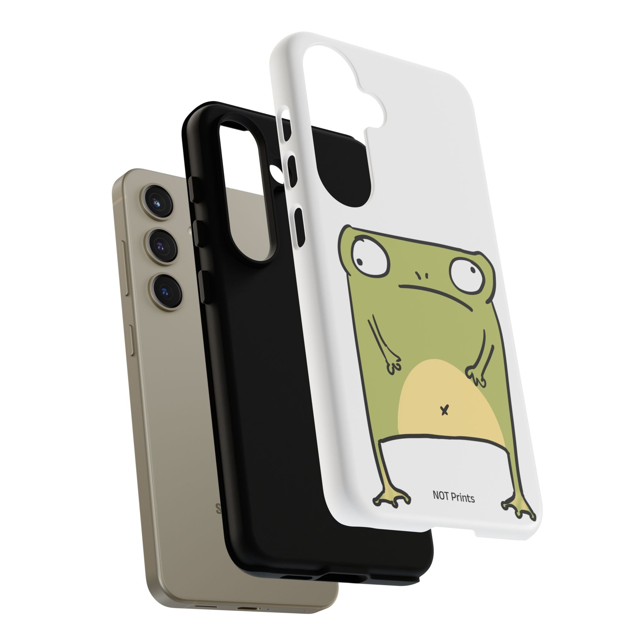 Funny Frog Tough Phone Case — Cute Stubborn Frog Protective iPhone Case