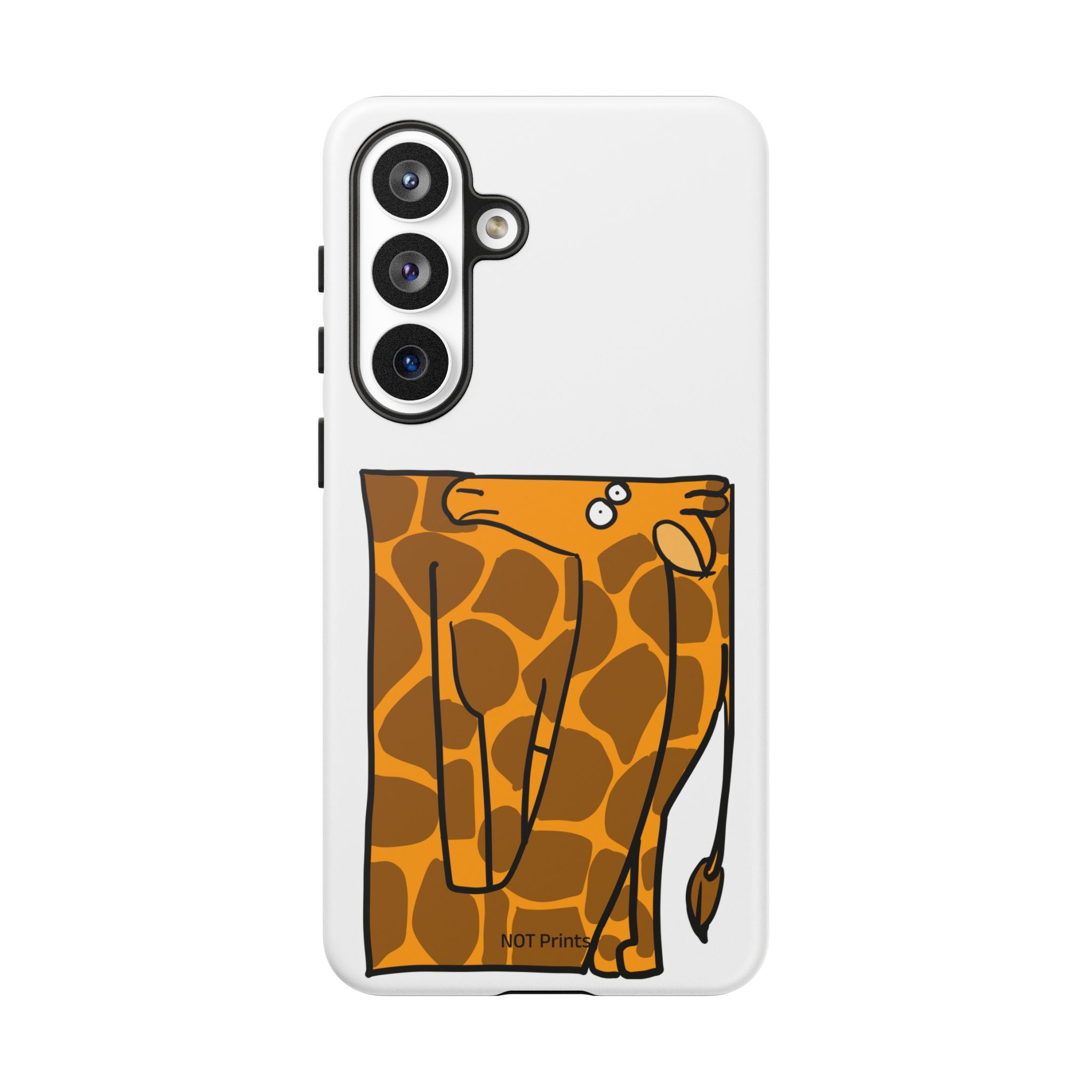 Giraffe Pocket Tough Phone Case — Cute Cartoon Giraffe with Card Slot
