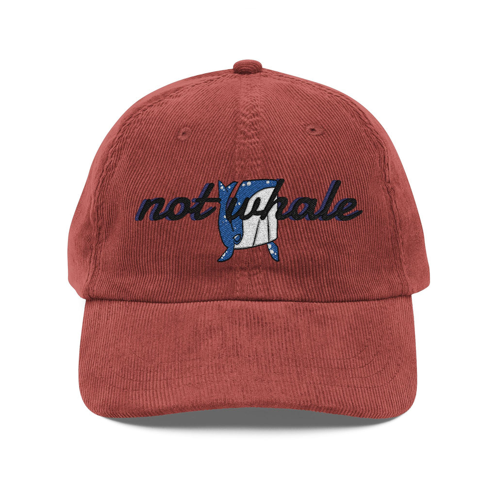 Vintage Corduroy Cap (Embroidery)| Cut 'Not Whale' Cap