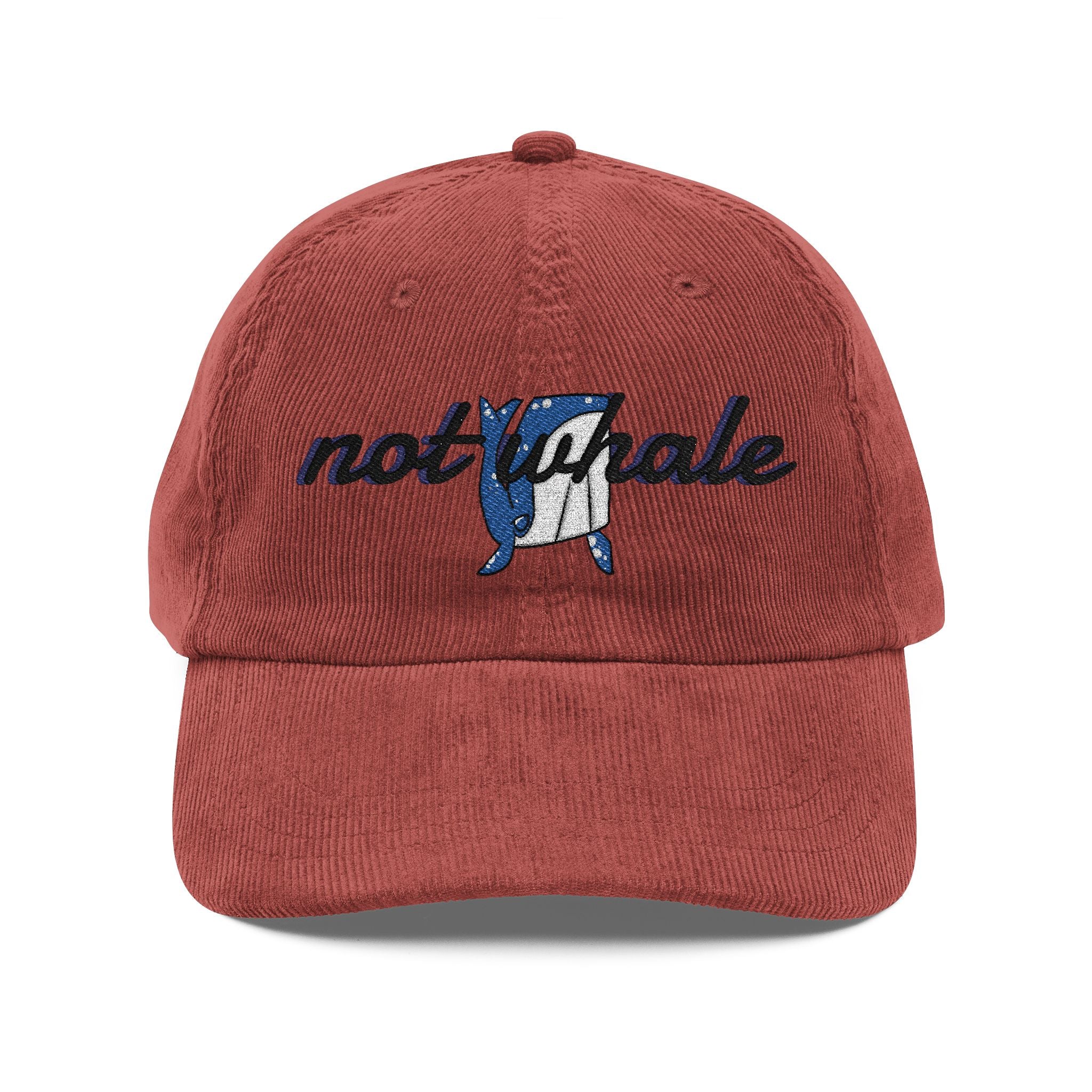 Vintage Corduroy Cap (Embroidery)| Cut 'Not Whale' Cap