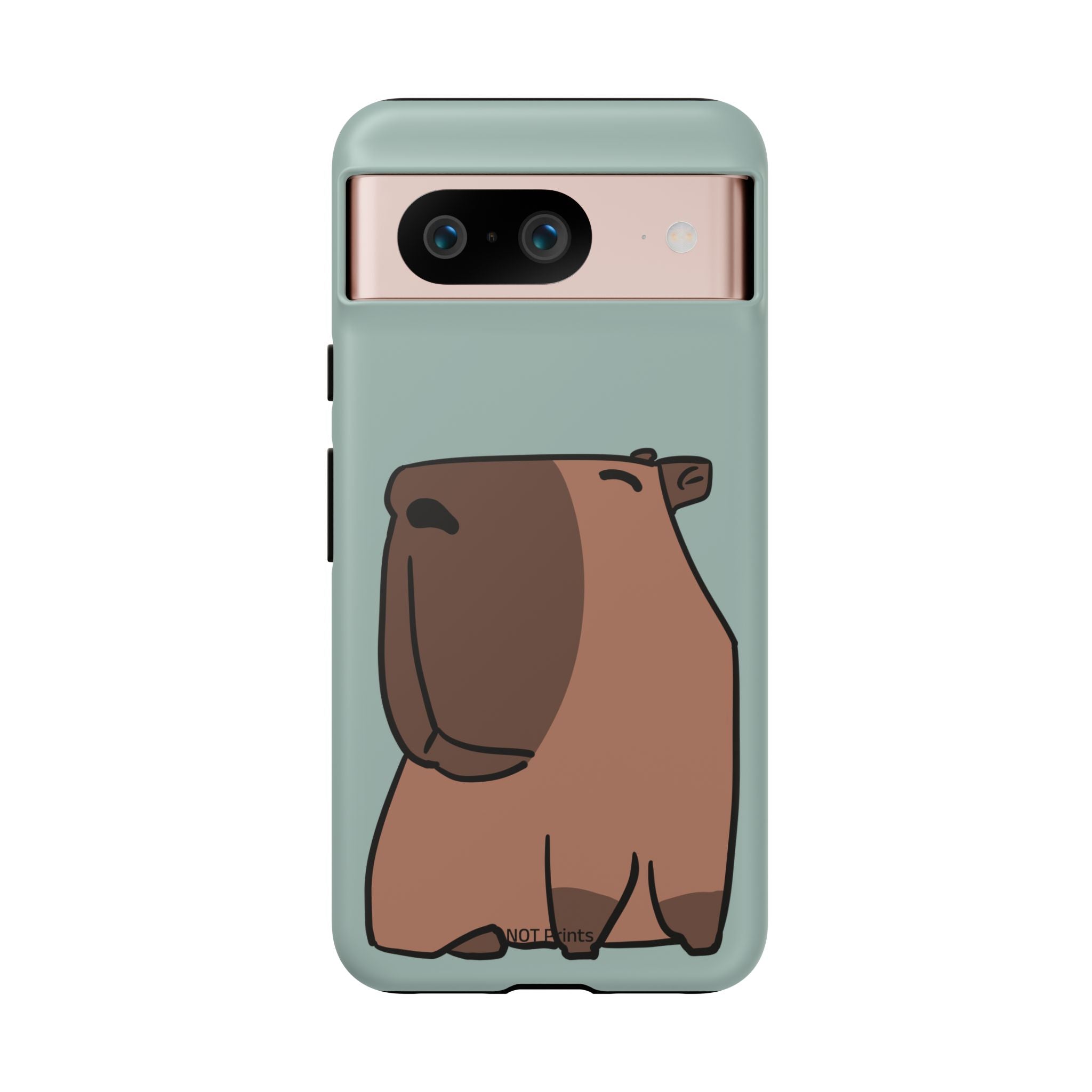 Coque de téléphone mignon ours - Coque de protection iPhone ours brun dessin animé minimaliste