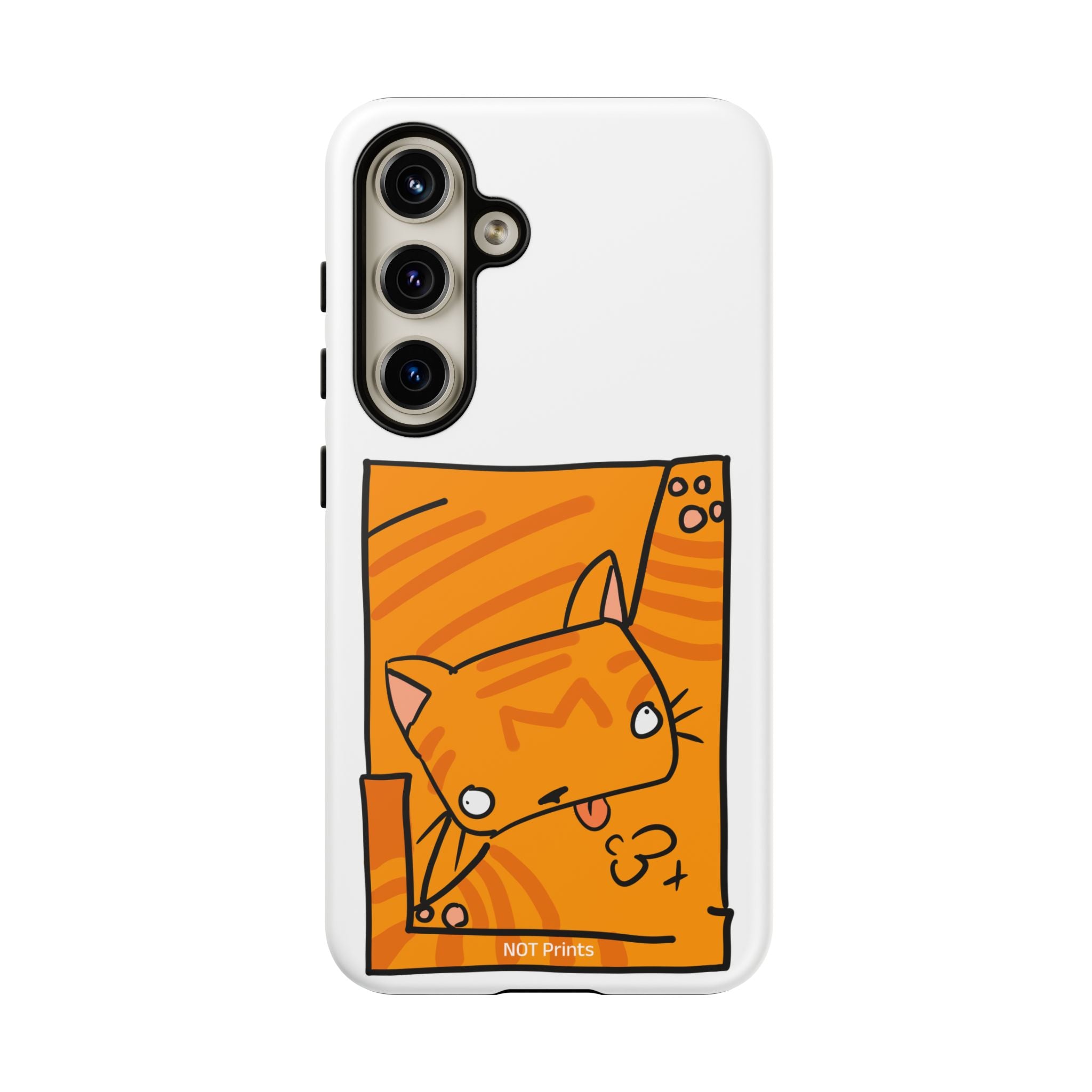 Cute Orange Cat Phone Case - Tough Cases Protective Phone Cover