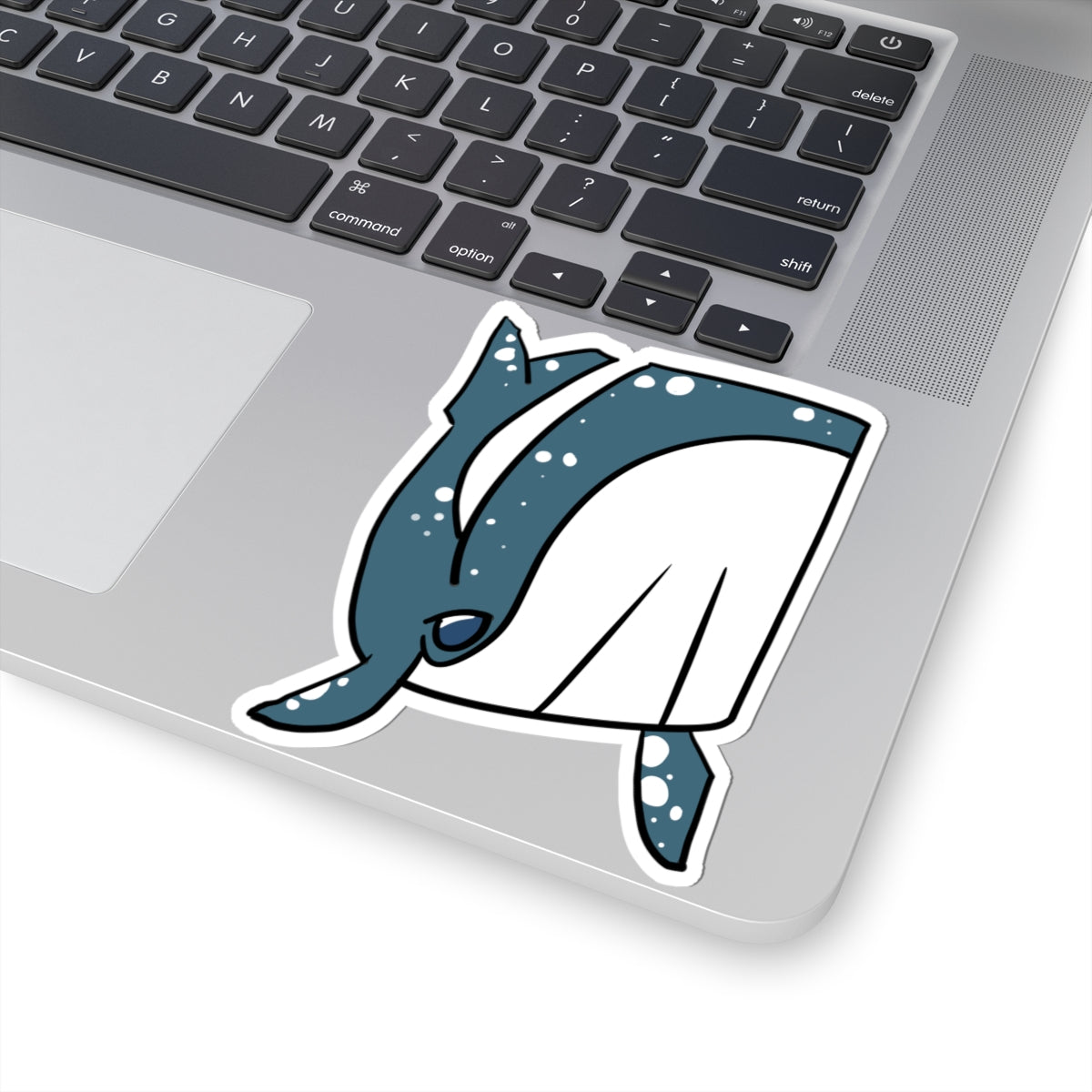 Whale Shark Kiss-Cut Sticker — Cute Marine Animal Laptop Decal