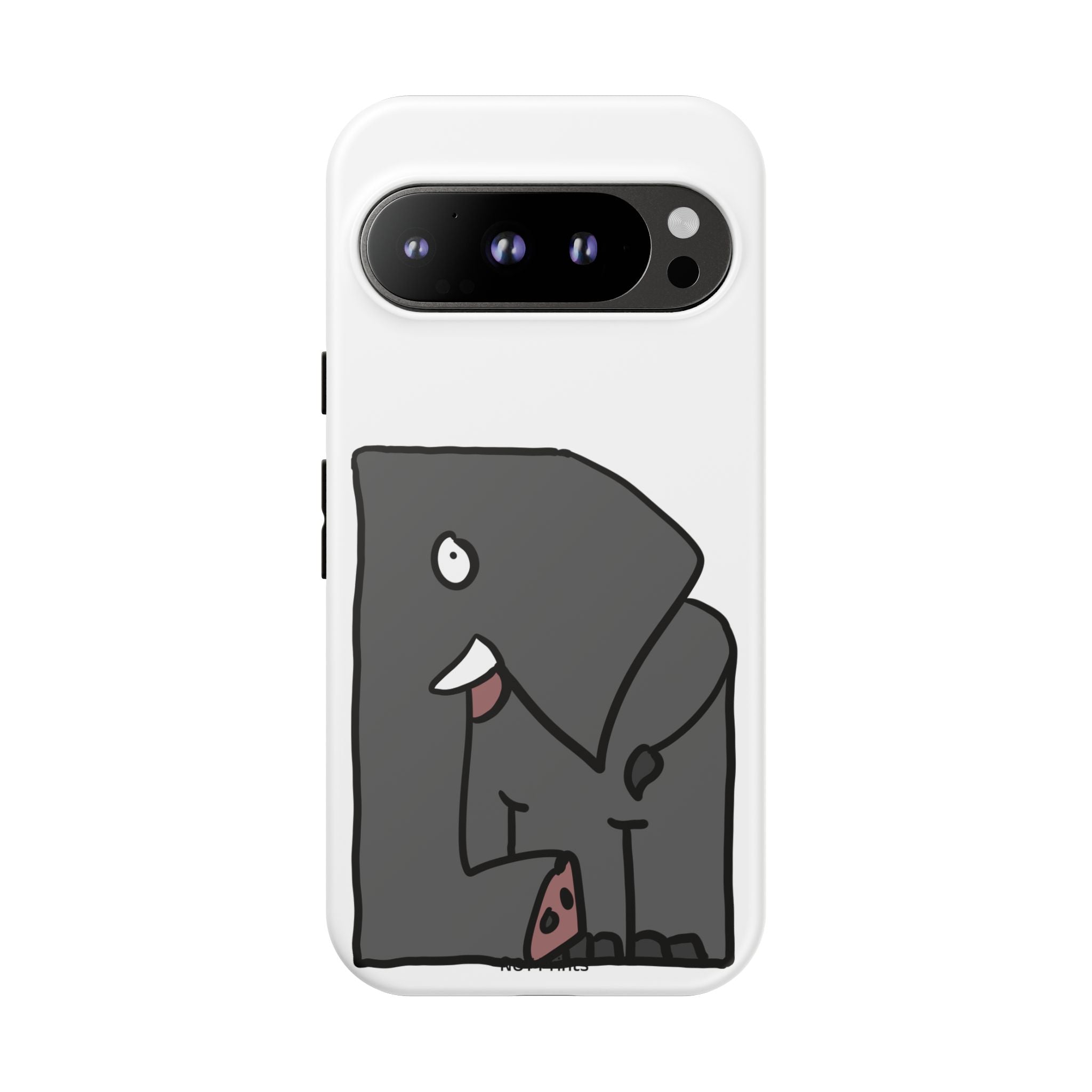 Coque de Téléphone Mignonne Éléphant Dessin Animé — Coque de Protection iPhone Amusante et Robuste