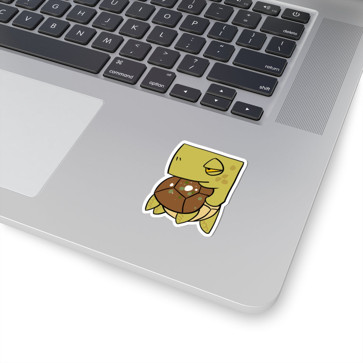 Turtle Sticker — Cute Cartoon Turtle Laptop Decal (Kiss-Cut)