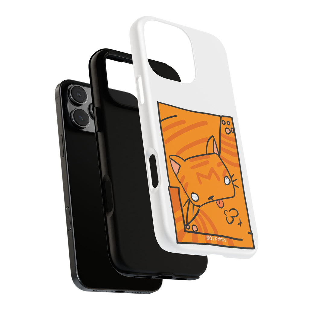 Cute Orange Cat Phone Case - Tough Cases Protective Phone Cover