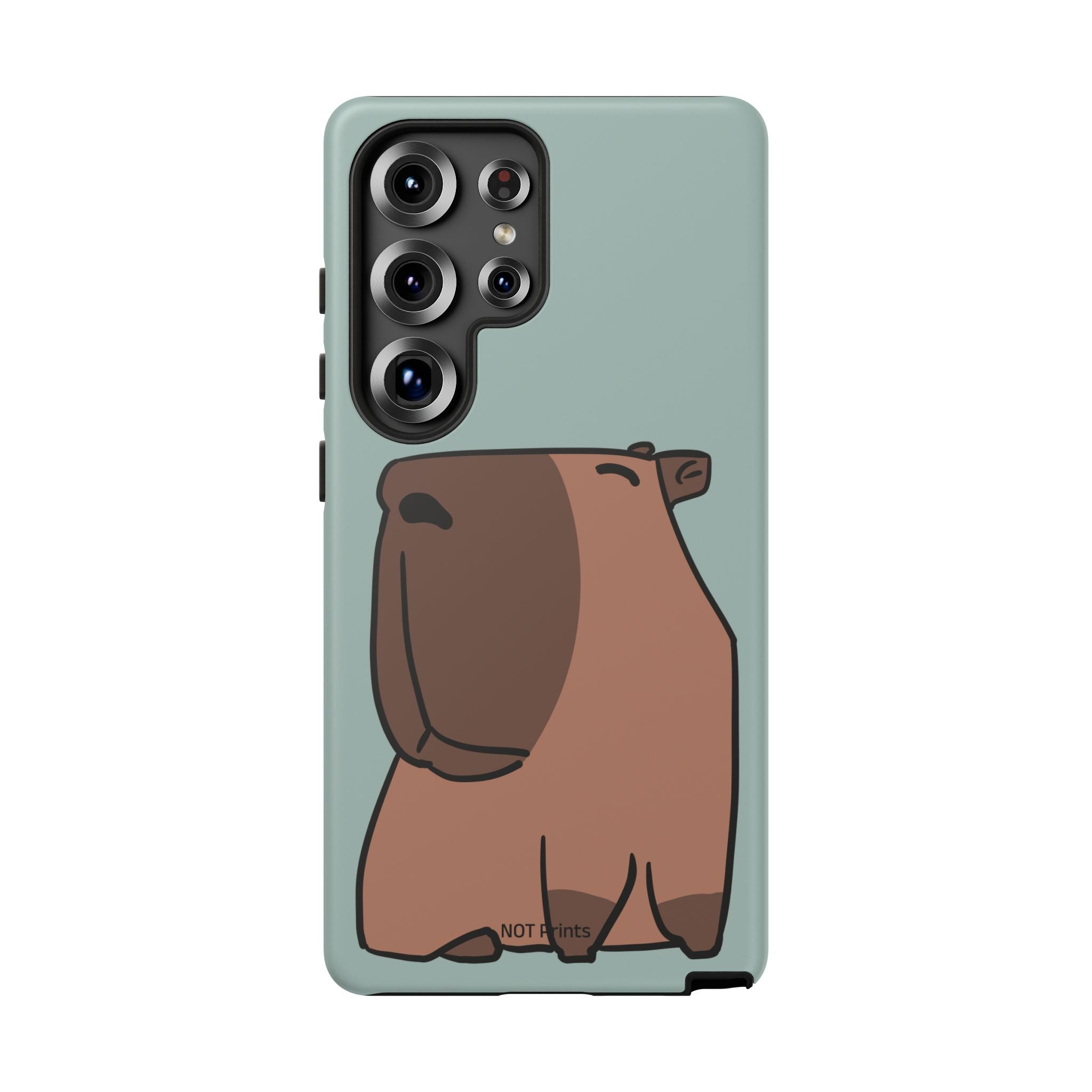 Coque de téléphone mignon ours - Coque de protection iPhone ours brun dessin animé minimaliste