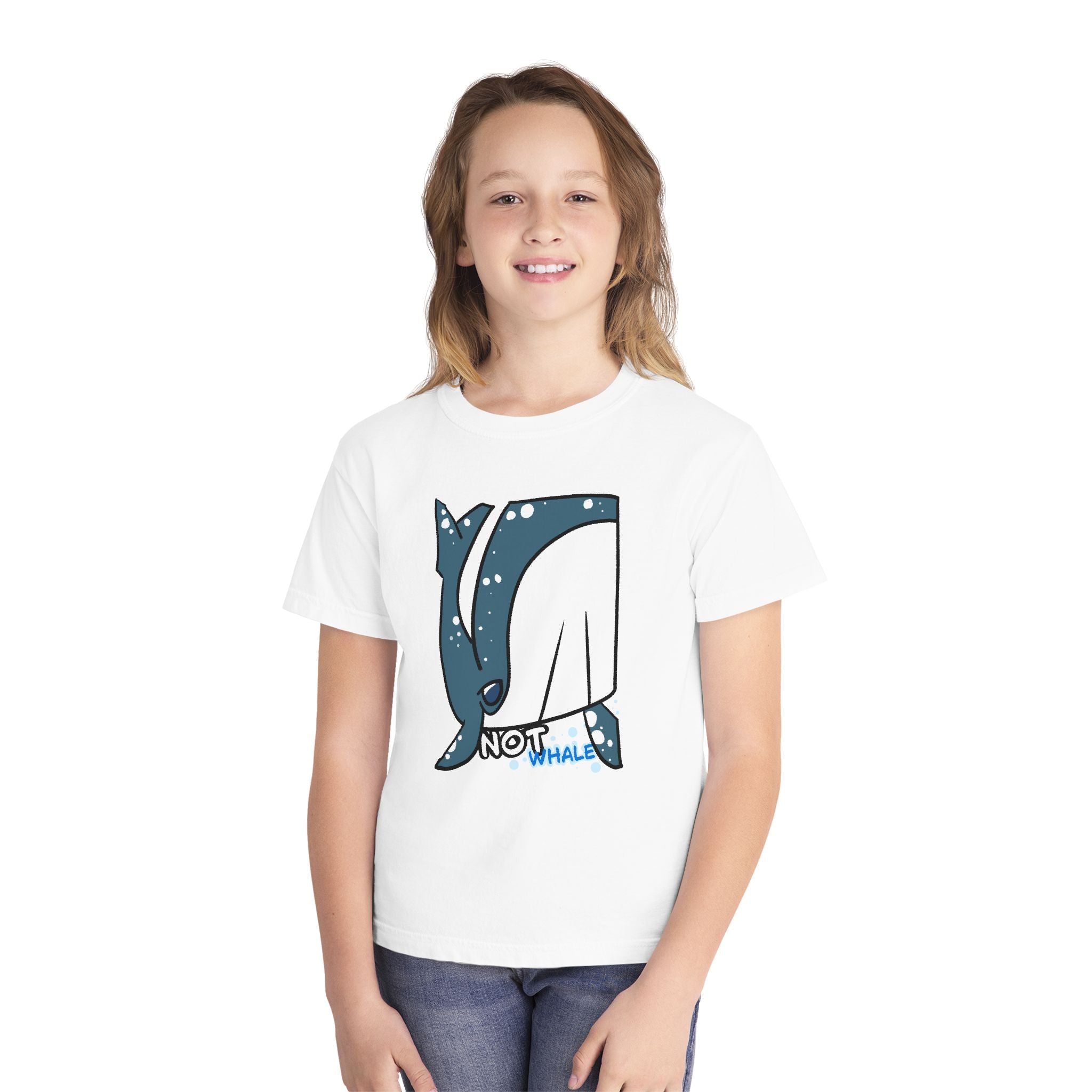 Whale Youth Tee — Cute "Not Whale" Narwhal Graphic Kids Shirt
