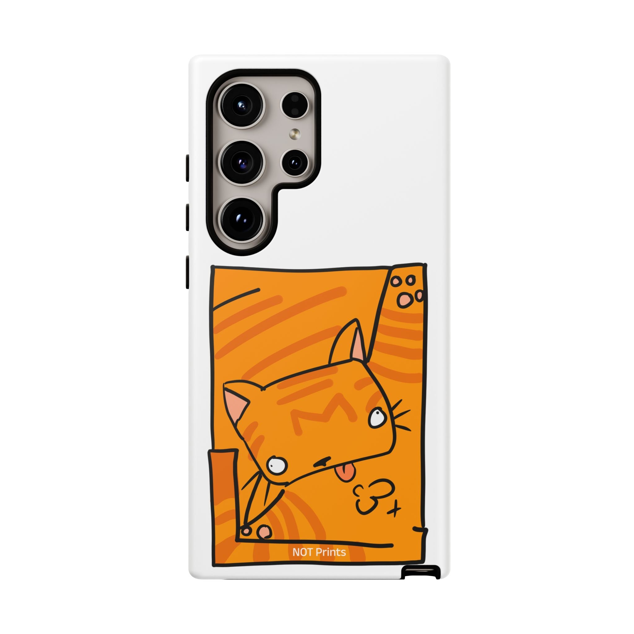Cute Orange Cat Phone Case - Tough Cases Protective Phone Cover