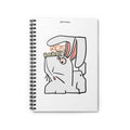 'Not Rabbit' Spiral Notebook – Cute Quirky Doodle Journal (Ruled)