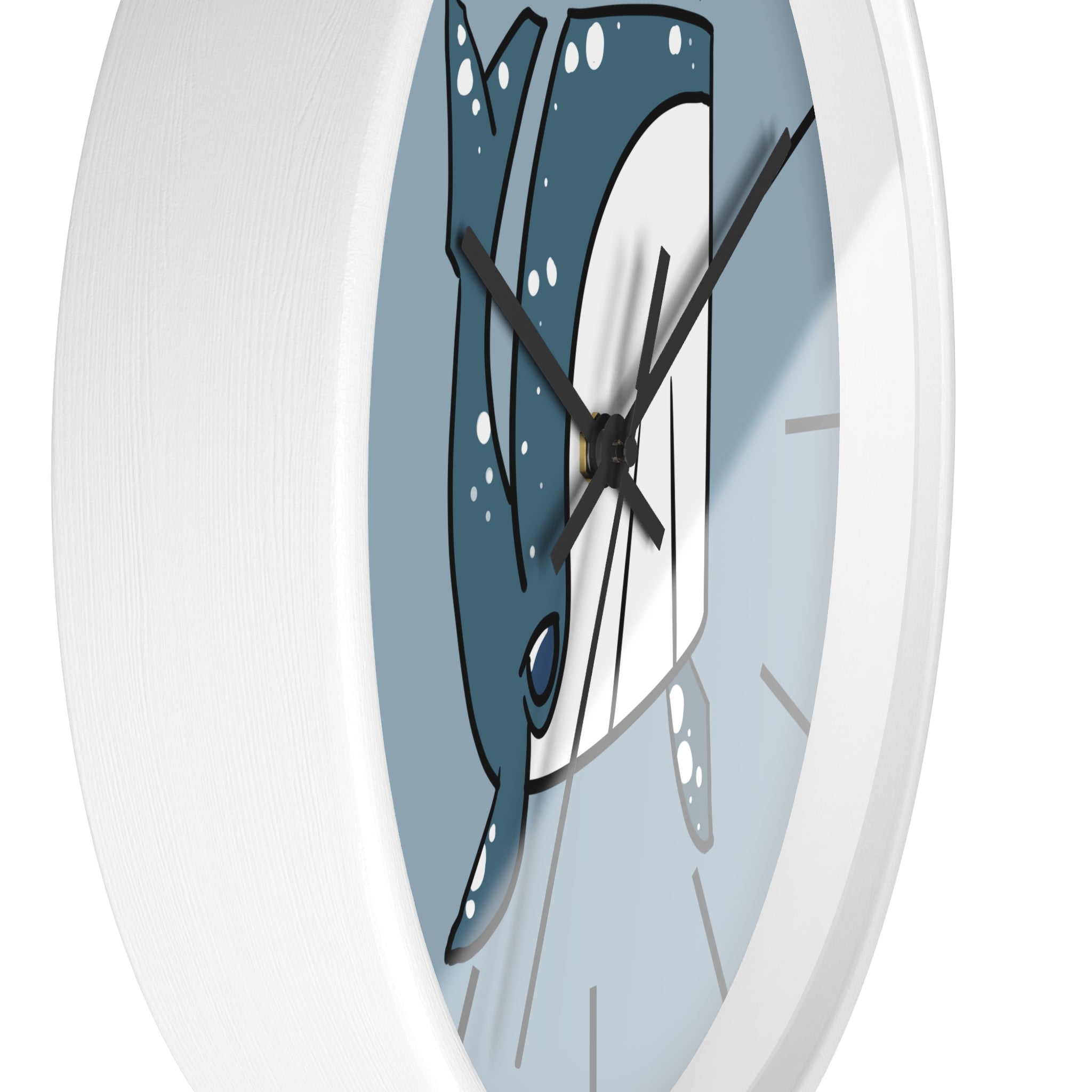 Whale Shark Wall Clock — Cute Nautical Ocean Decor, Marine Life Gift