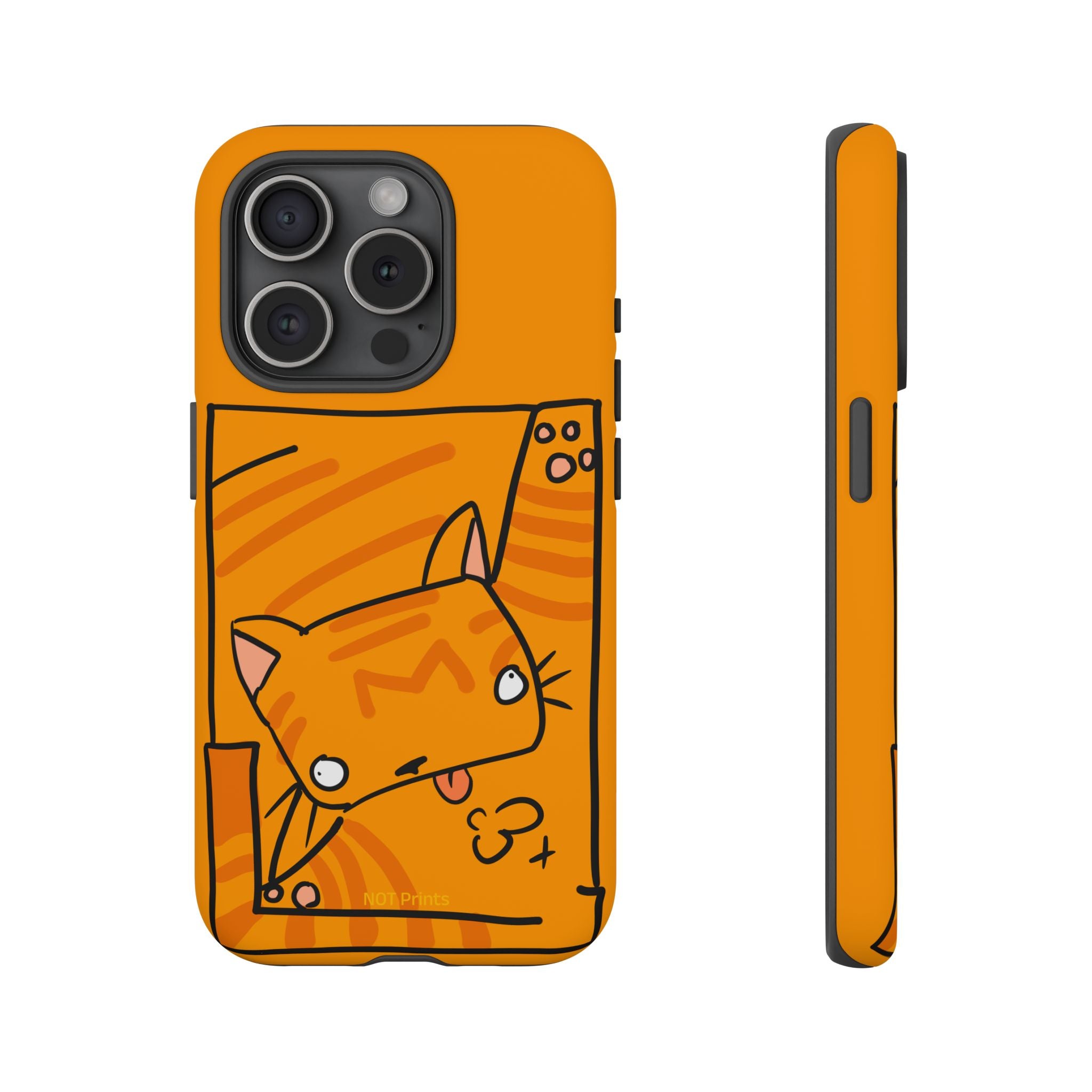 Cute Orange Cat Phone Case - Tough Cases Protective iPhone Cover