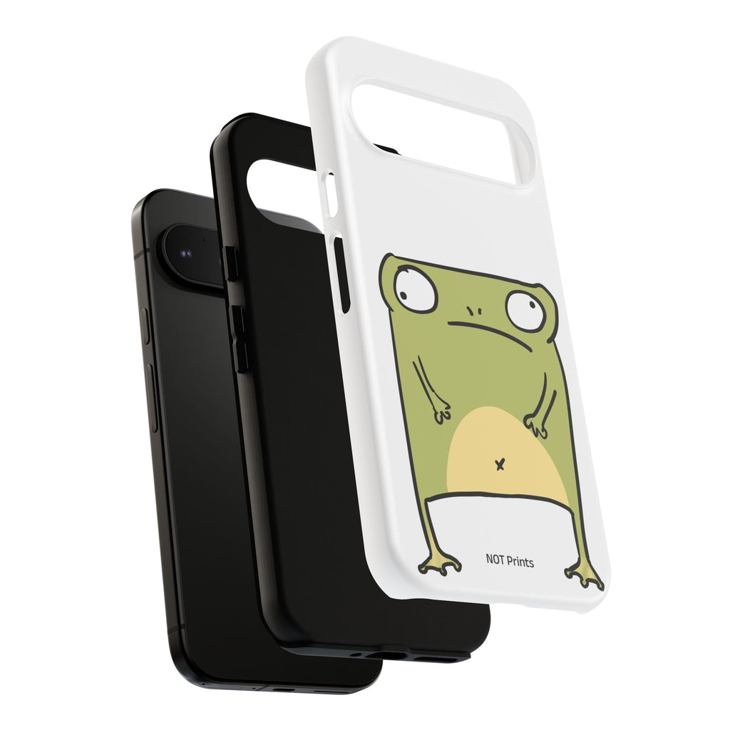 Funny Frog Tough Phone Case — Cute Stubborn Frog Protective iPhone Case