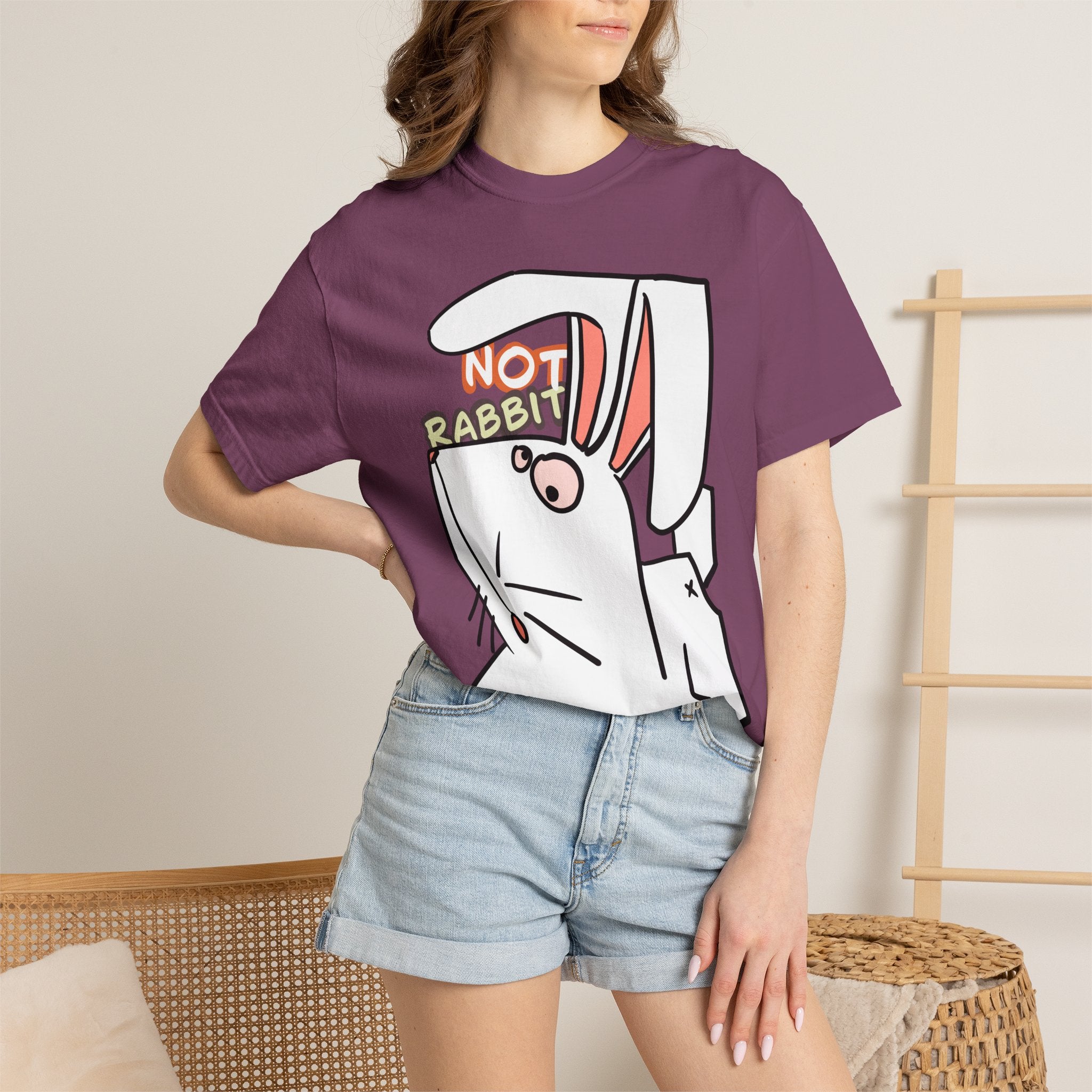 Rabbit T-Shirt | Cute Cartoon "Not Rabbit" | Unisex T-shirt