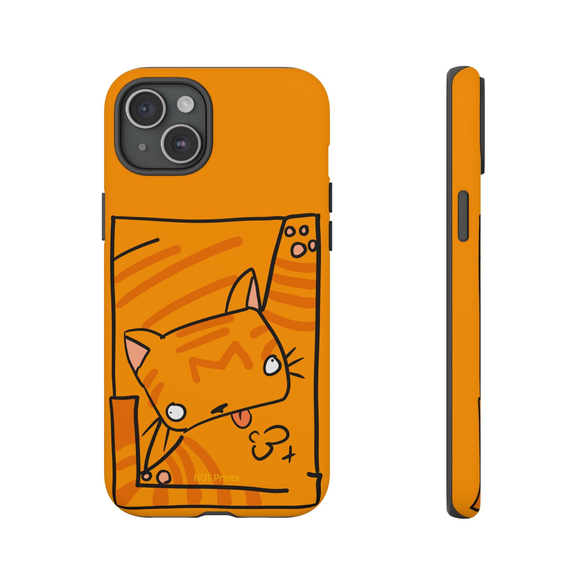 Cute Orange Cat Phone Case - Tough Cases Protective iPhone Cover