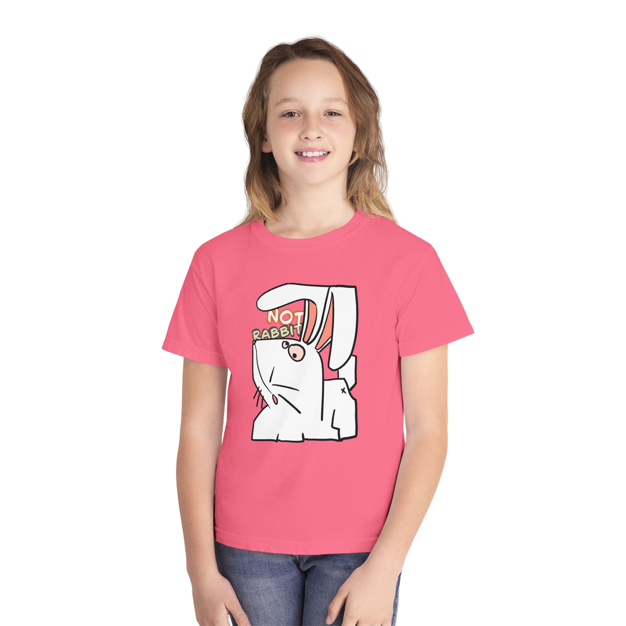 Rabbit Youth Tee — Cute 'Not Rabbit' Graphic Bunny T-Shirt