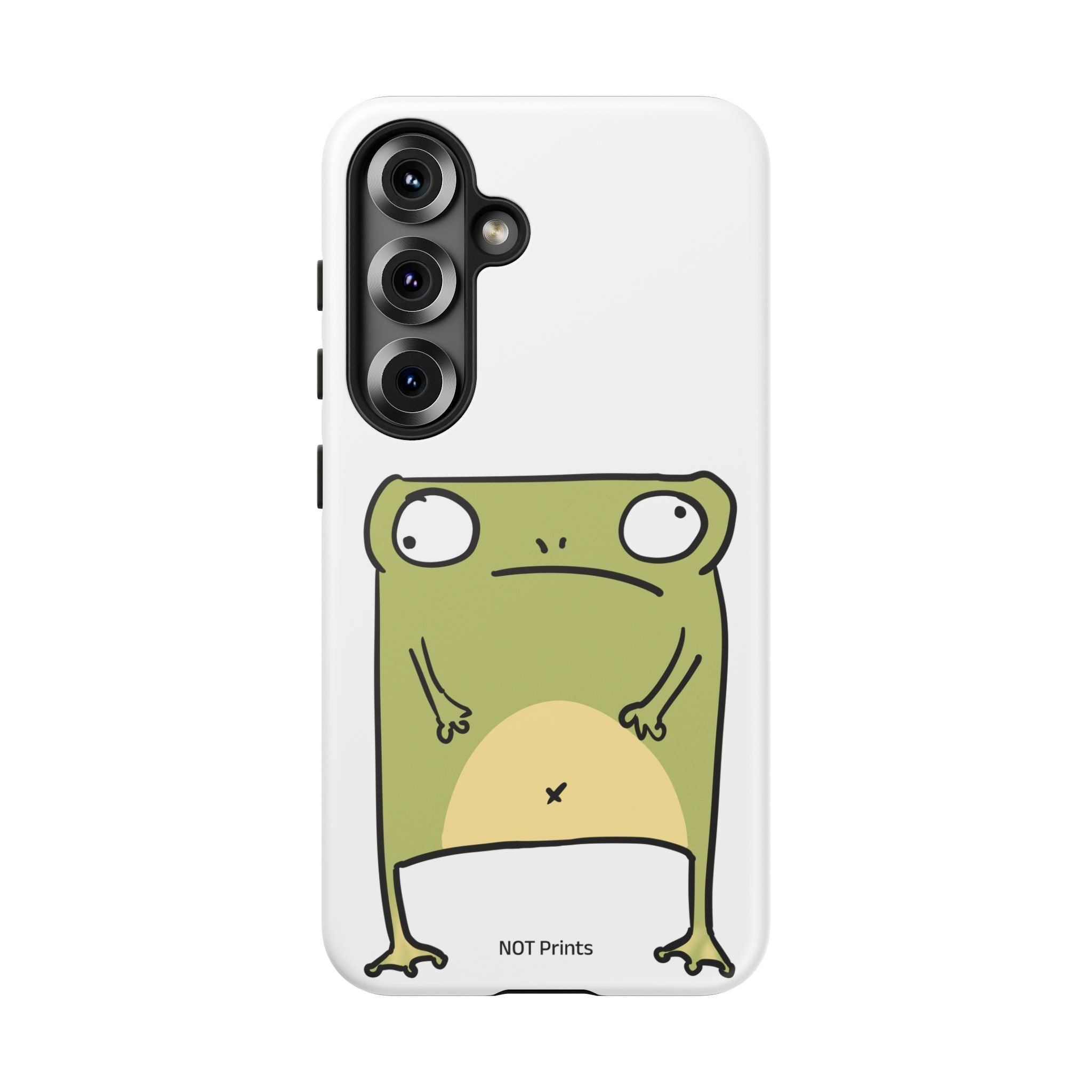Funny Frog Tough Phone Case — Cute Stubborn Frog Protective iPhone Case