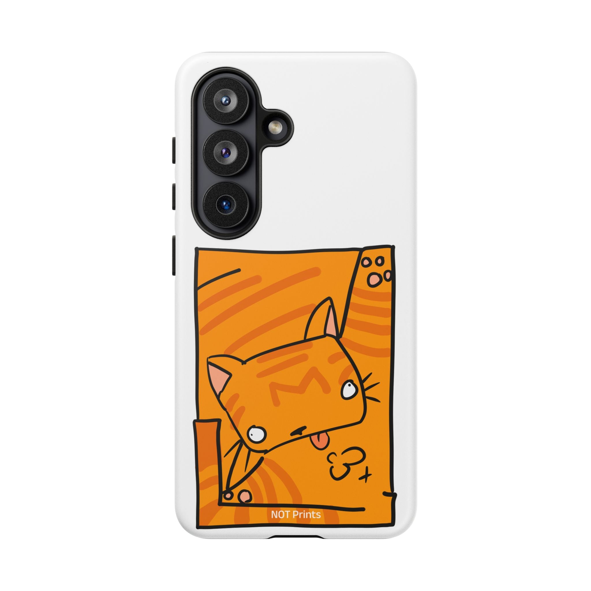Cute Orange Cat Phone Case - Tough Cases Protective Phone Cover