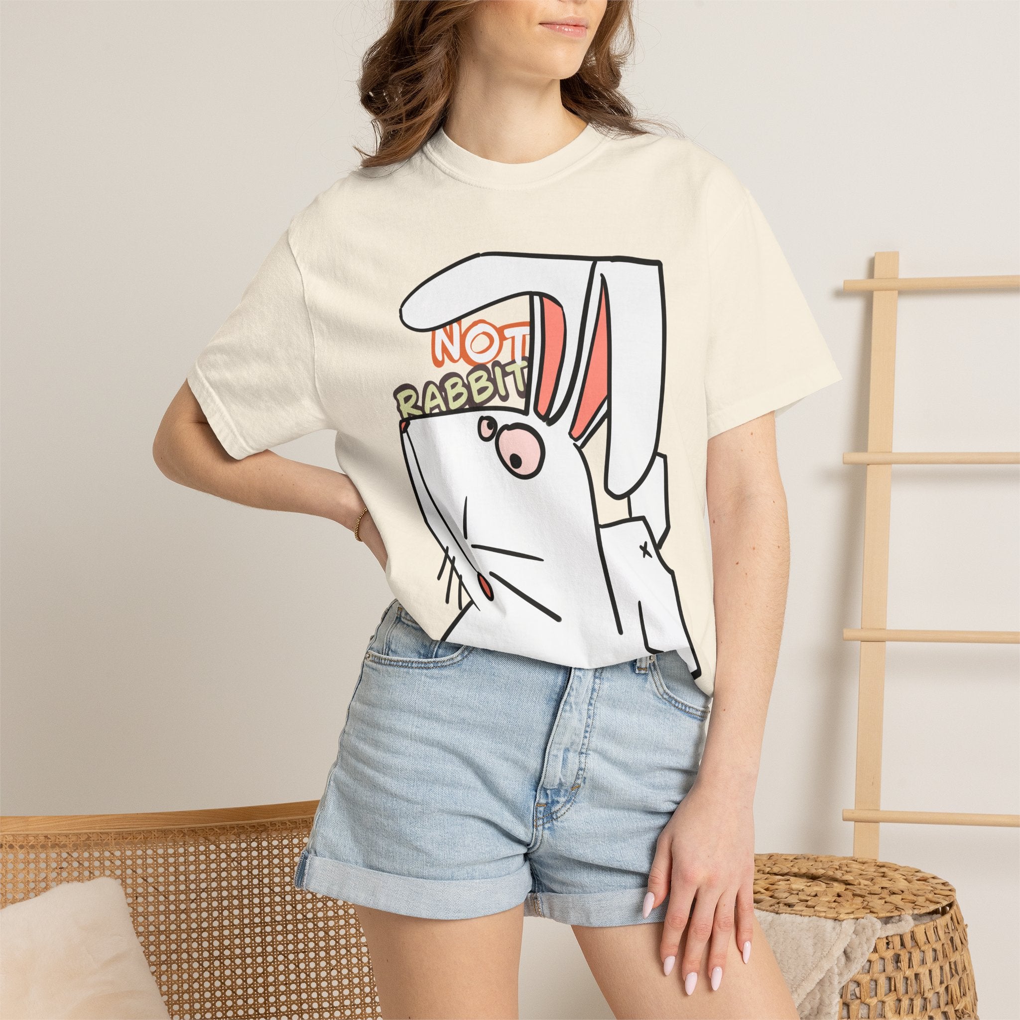 Rabbit T-Shirt | Cute Cartoon "Not Rabbit" | Unisex T-shirt