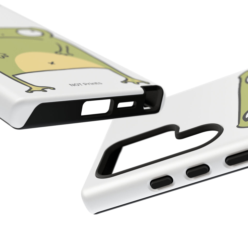 Funny Frog Tough Phone Case — Cute Stubborn Frog Protective iPhone Case