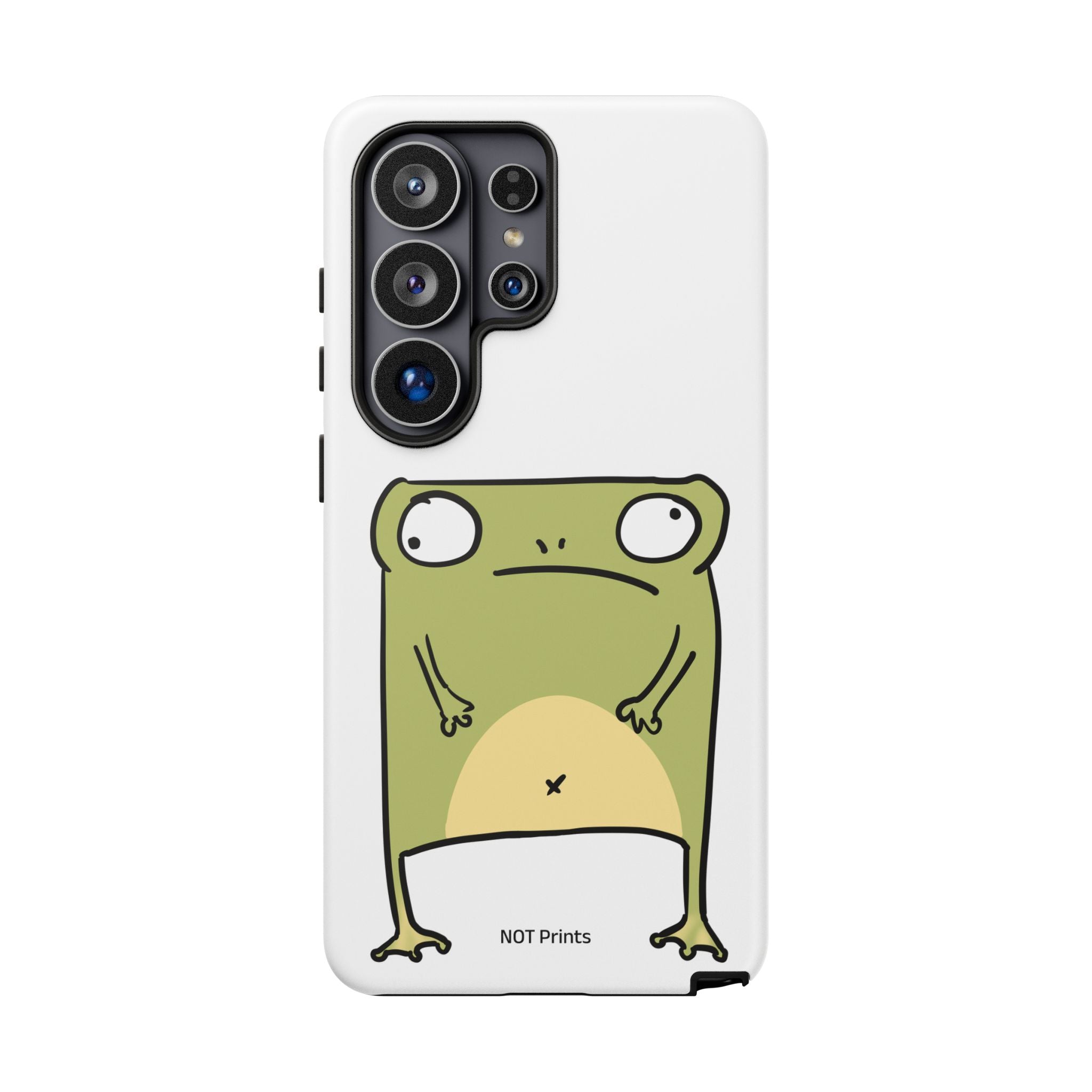 Funny Frog Tough Phone Case — Cute Stubborn Frog Protective iPhone Case