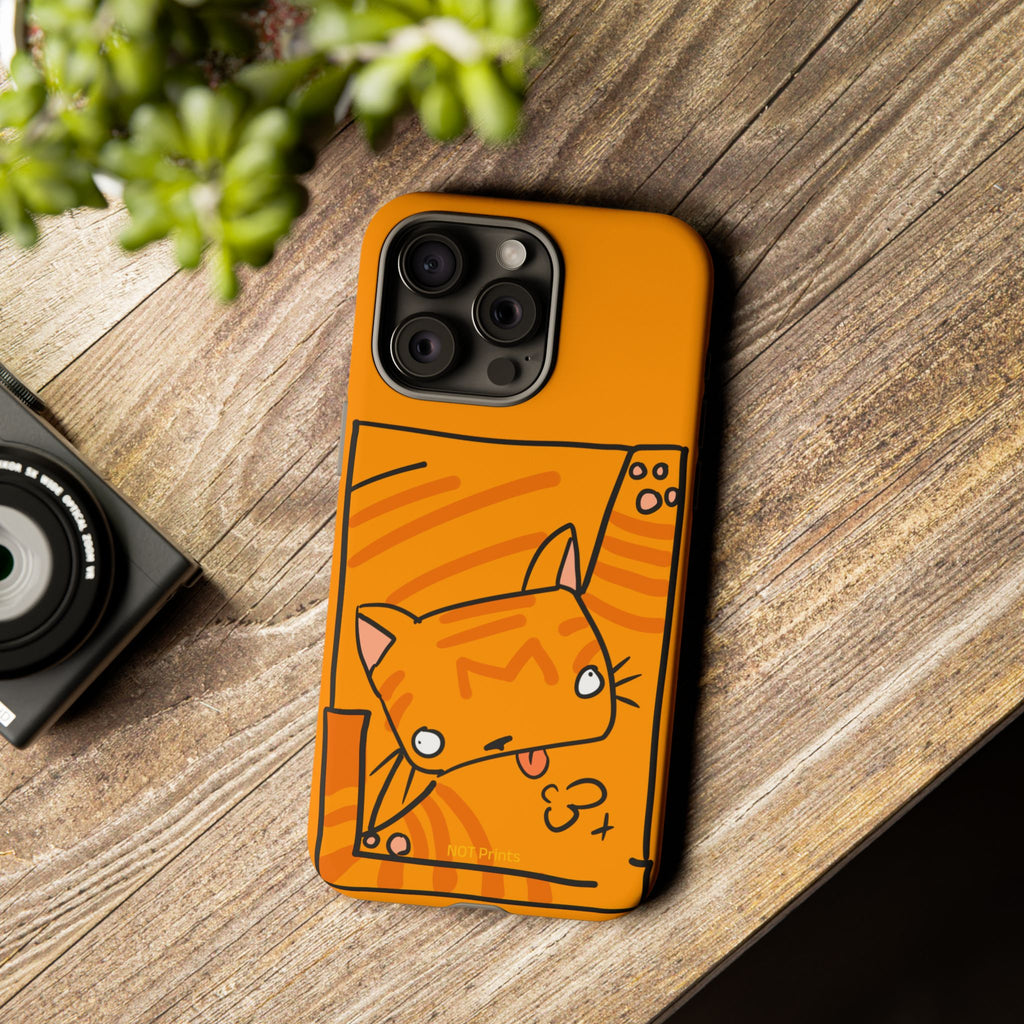 Cute Orange Cat Phone Case - Tough Cases Protective iPhone Cover