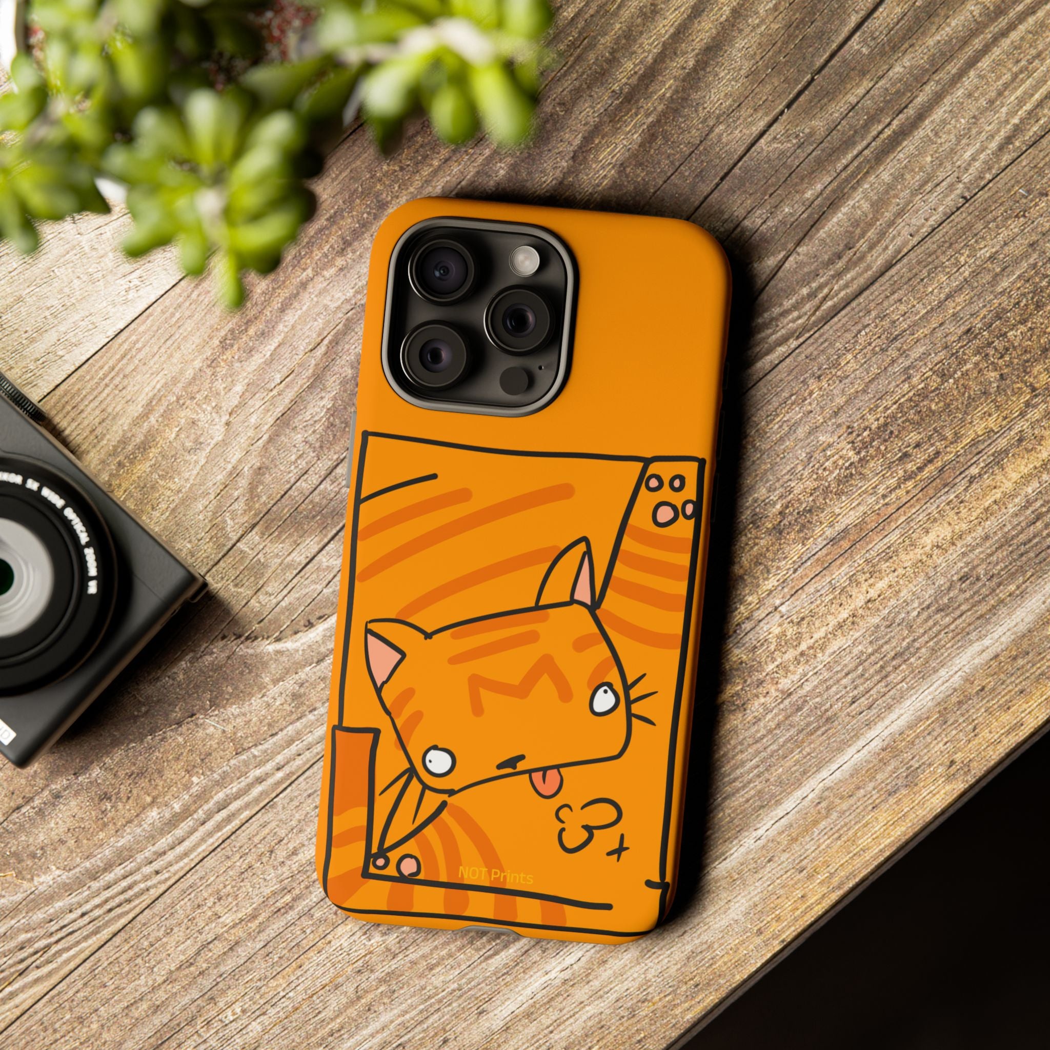 Cute Orange Cat Phone Case - Tough Cases Protective iPhone Cover