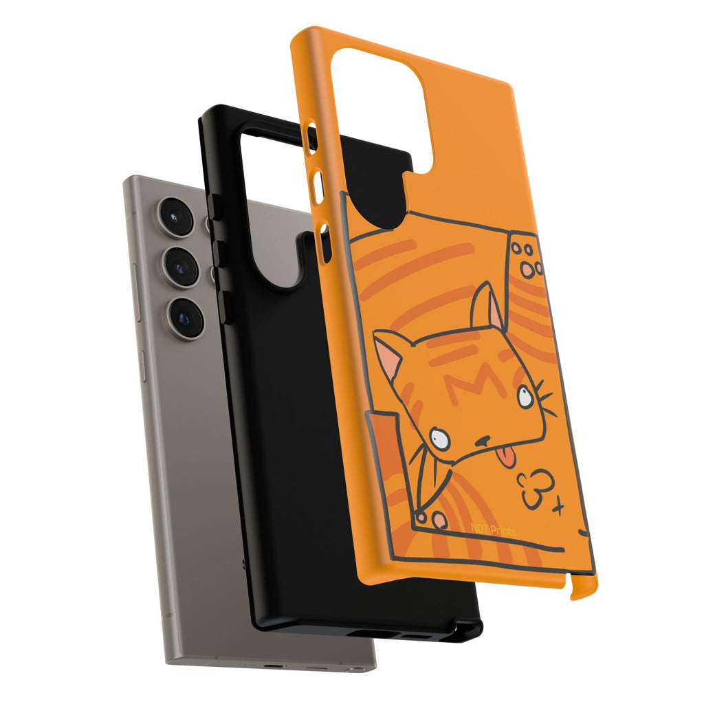 Cute Orange Cat Phone Case - Tough Cases Protective iPhone Cover