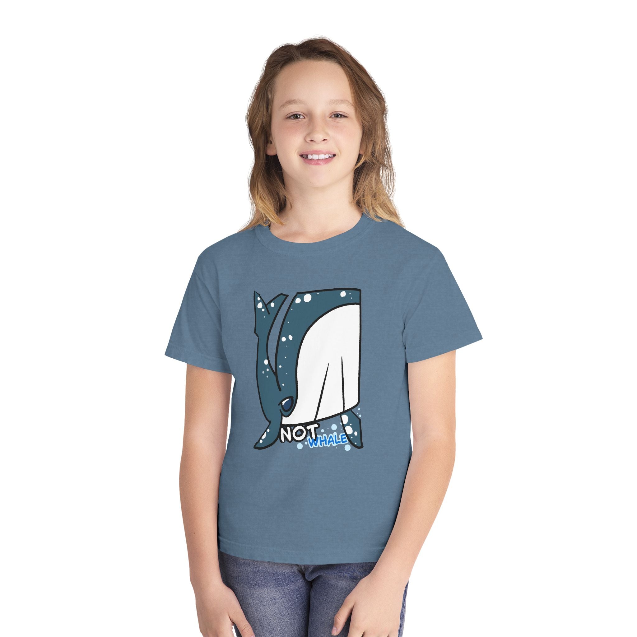 Whale Youth Tee — Cute "Not Whale" Narwhal Graphic Kids Shirt
