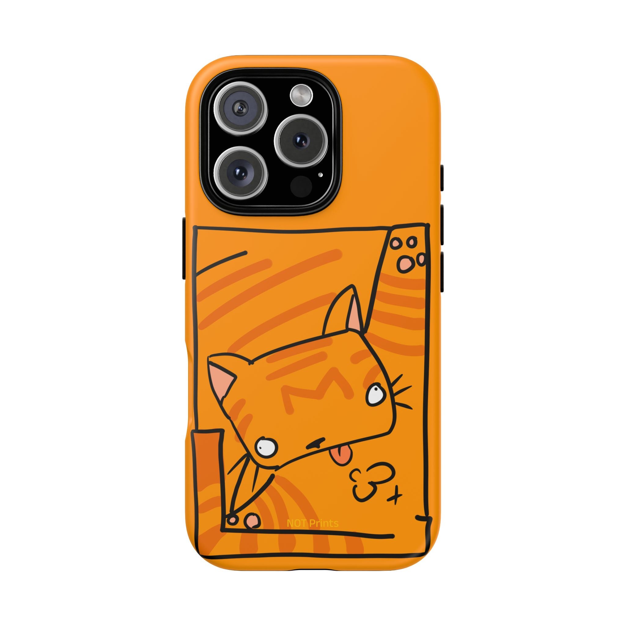 Cute Orange Cat Phone Case - Tough Cases Protective iPhone Cover