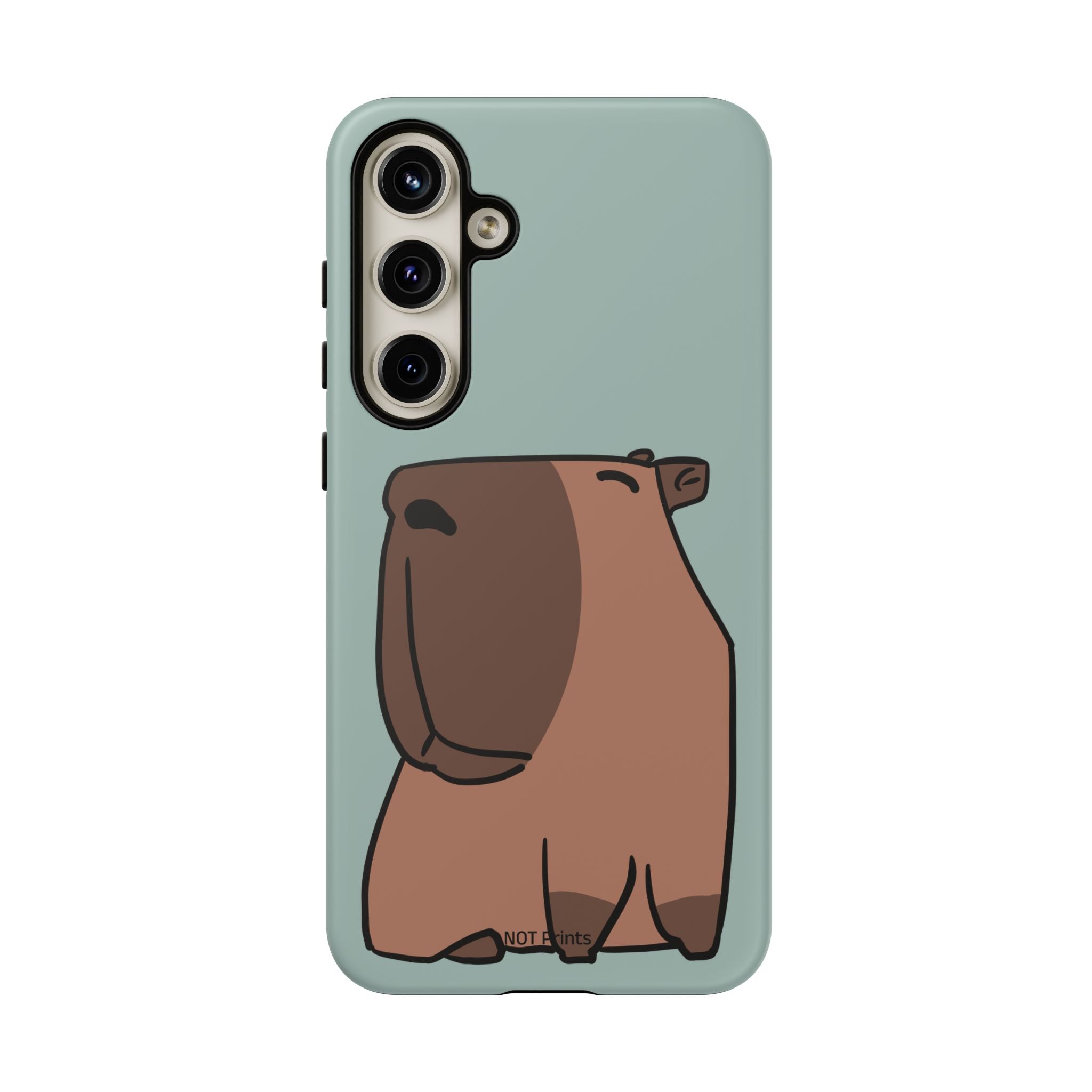 Coque de téléphone mignon ours - Coque de protection iPhone ours brun dessin animé minimaliste