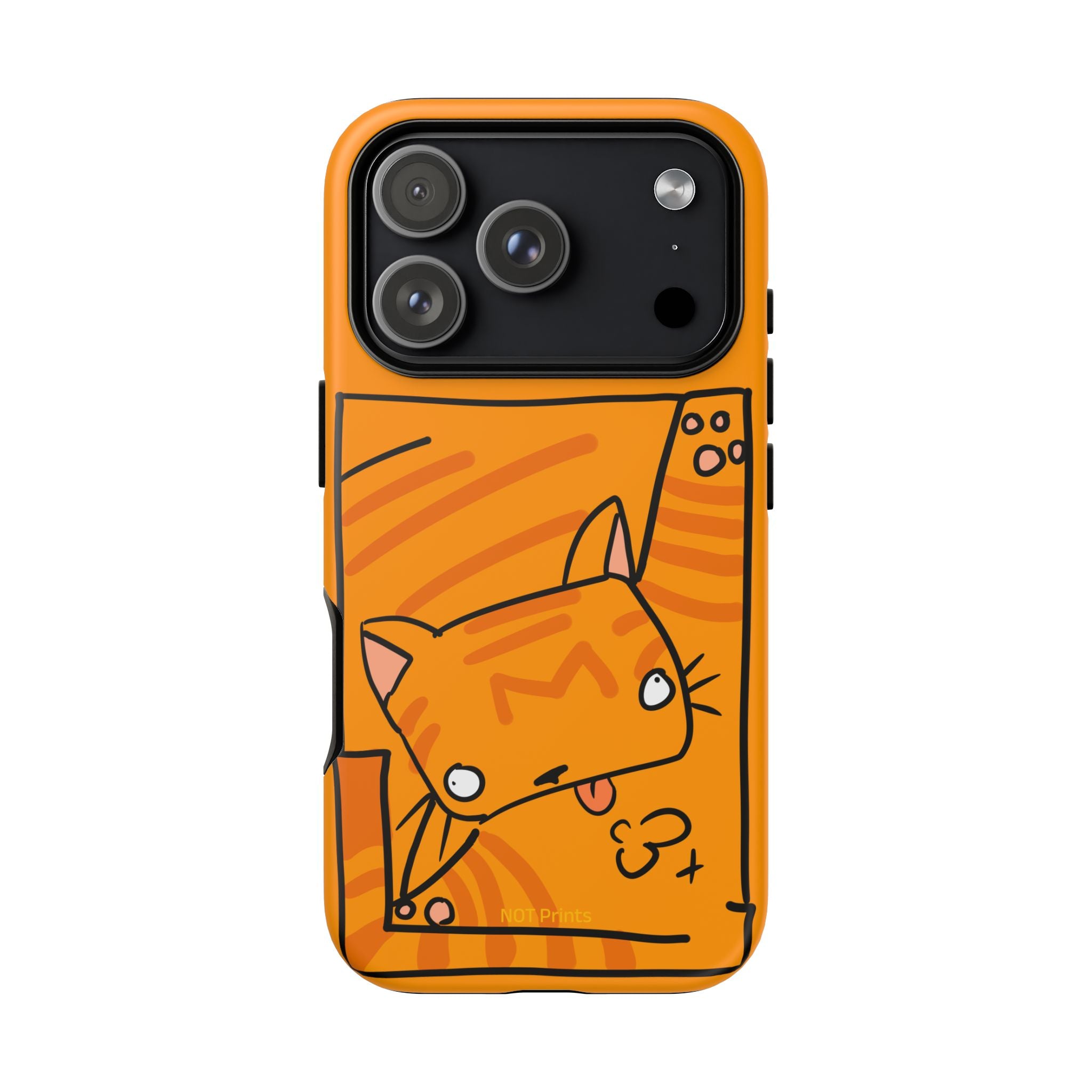 Cute Orange Cat Phone Case - Tough Cases Protective iPhone Cover