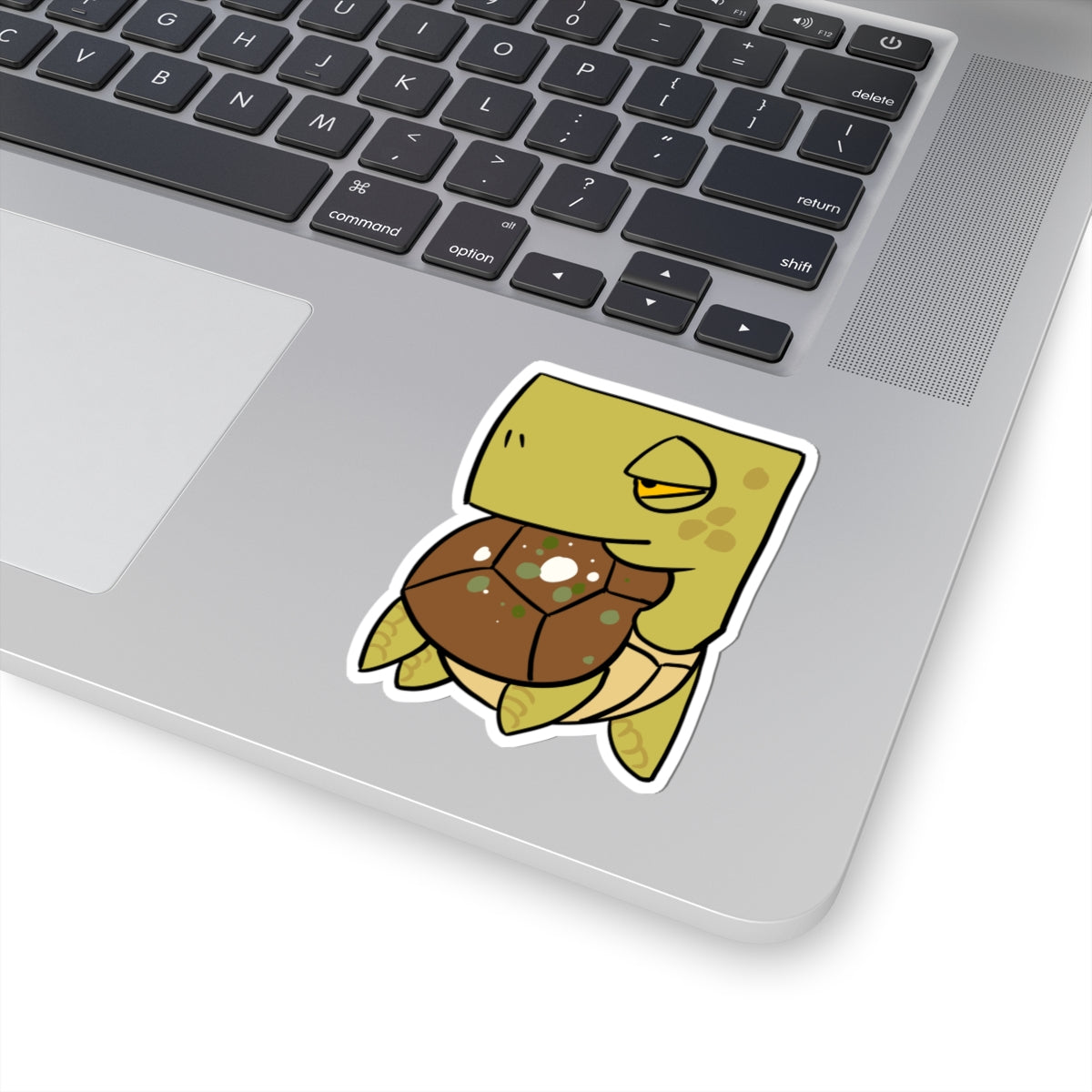 Turtle Sticker — Cute Cartoon Turtle Laptop Decal (Kiss-Cut)