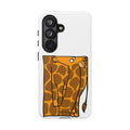 Giraffe Pocket Tough Phone Case — Cute Cartoon Giraffe with Card Slot