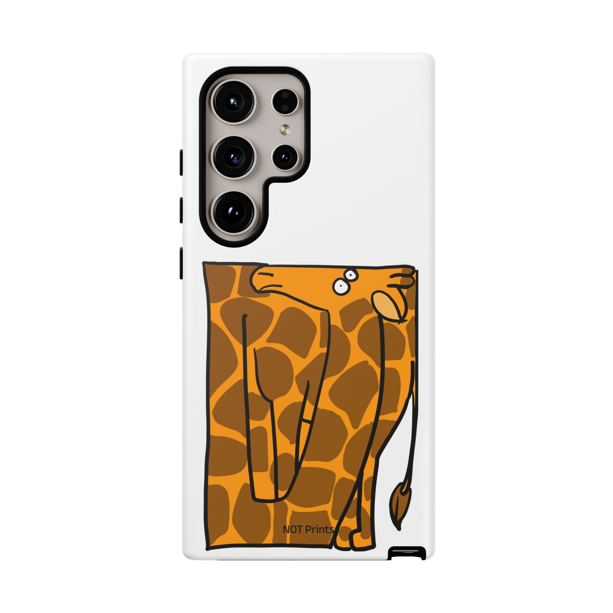 Giraffe Pocket Tough Phone Case — Cute Cartoon Giraffe with Card Slot