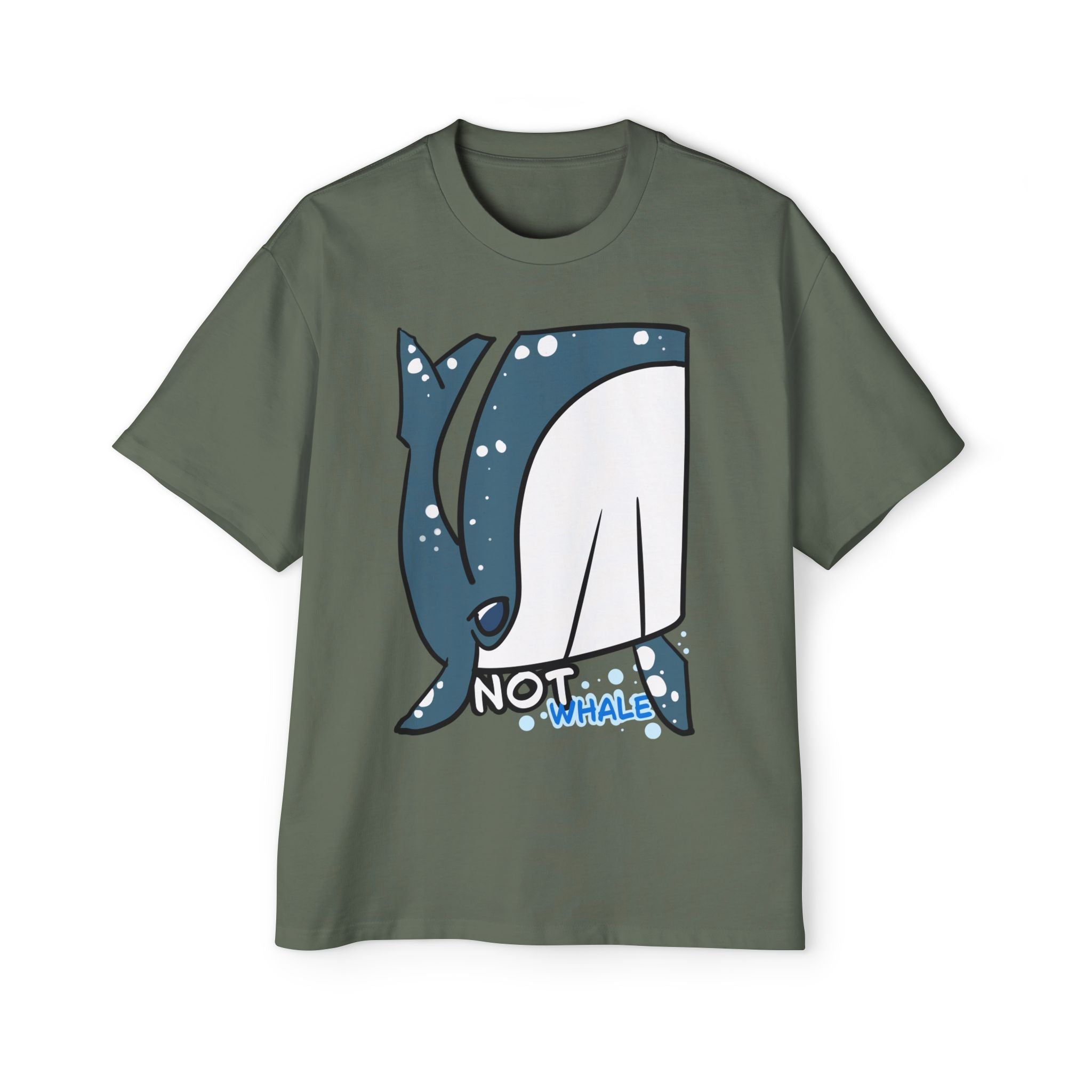 Whale Graphic Tee — Cute "Not Whale" Illustration T-Shirt for Ocean Lovers