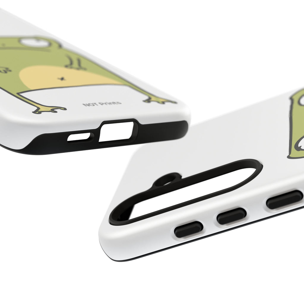 Funny Frog Tough Phone Case — Cute Stubborn Frog Protective iPhone Case