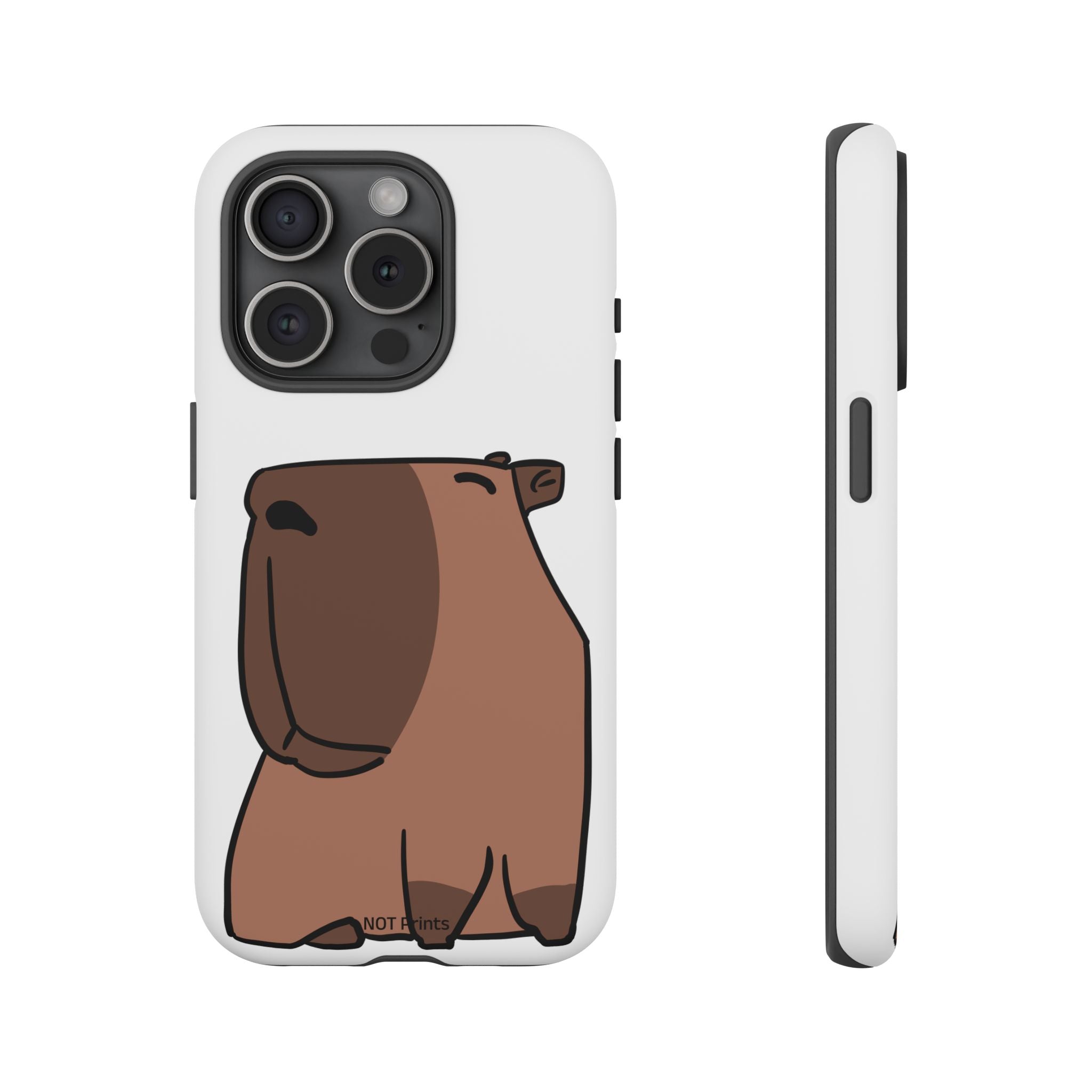 Coque Téléphone Ours Mignon - Étui Protecteur iPhone Minimaliste Ours Brun Dessin Animé
